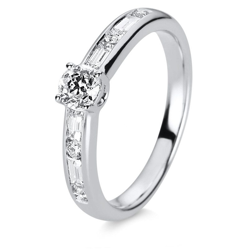Ring 4er-Krappe 14 kt WG, GIA6385484097