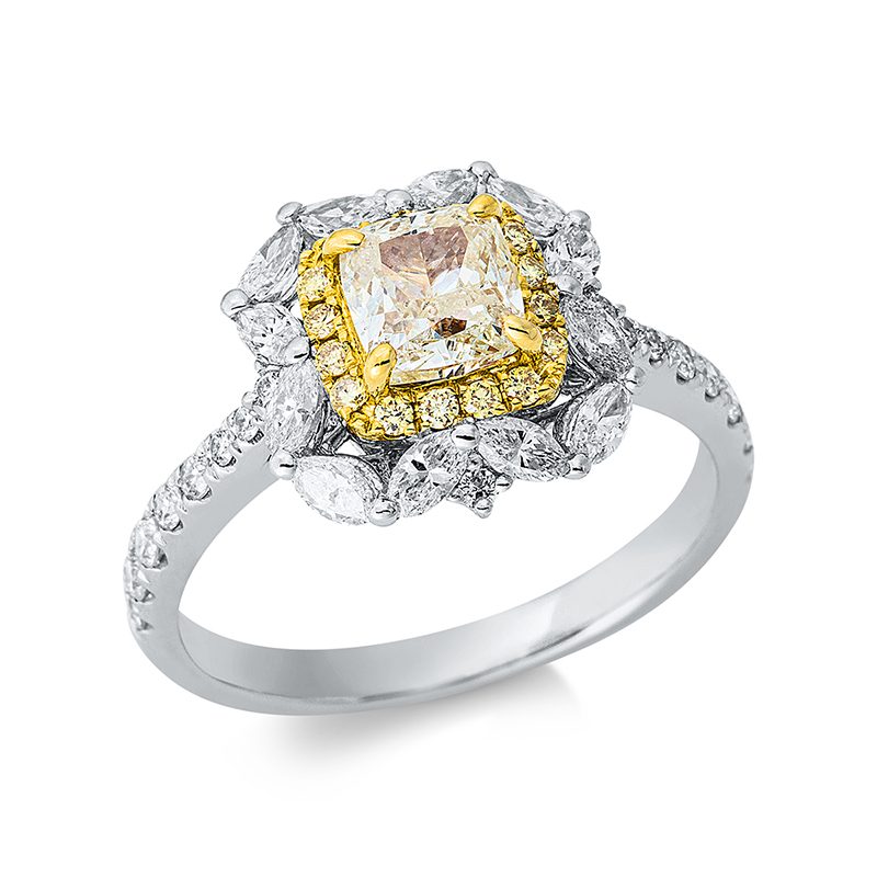 Ring 18 kt WG+GG