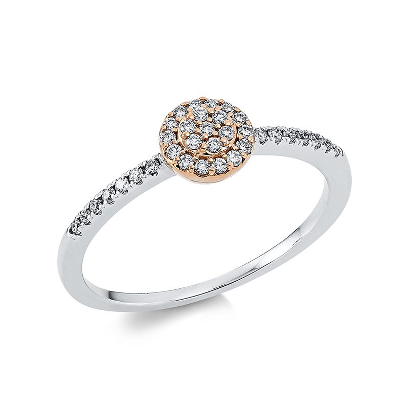 Ring 18 kt WG+RG