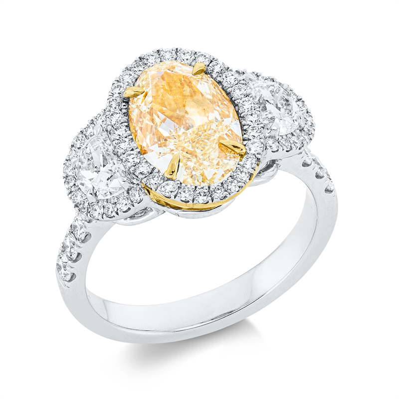 Ring 18 kt WG+GG, GIA5463033659