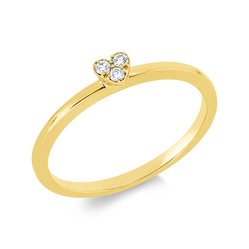 Ring 18 kt GG Herz
