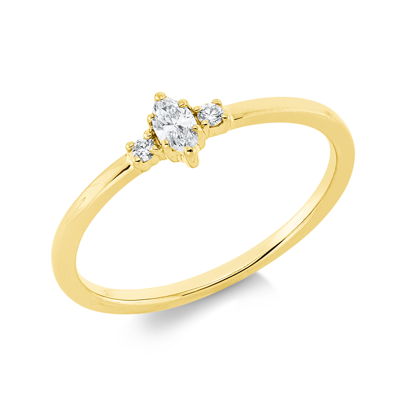 Ring 2er-Krappe 18 kt GG