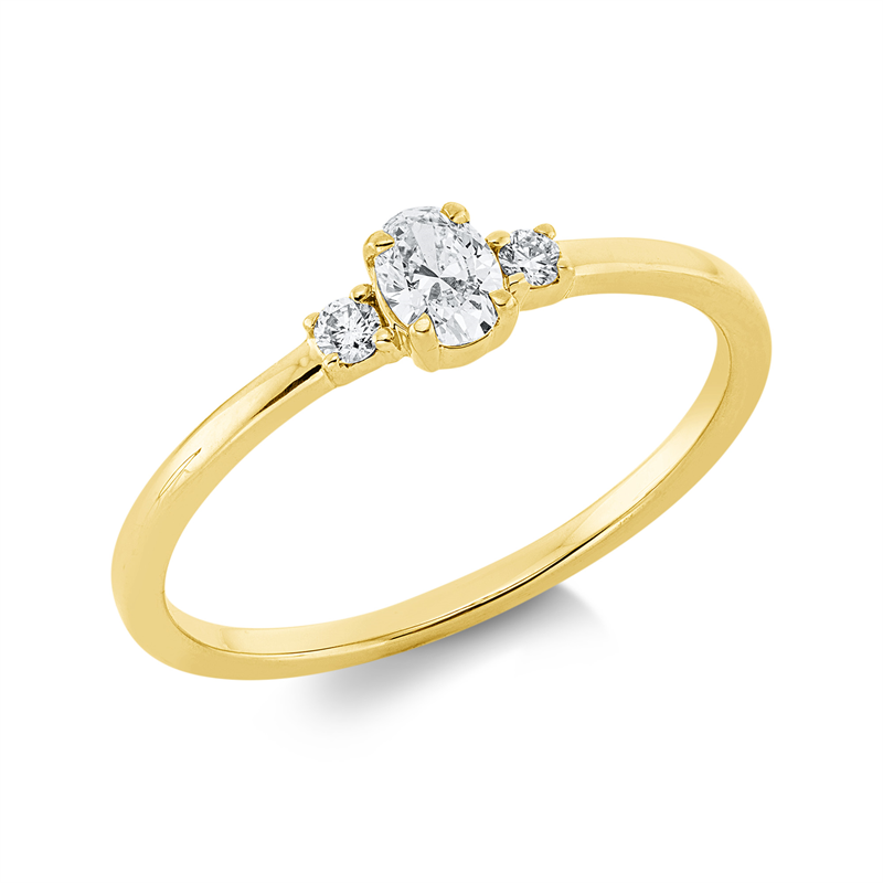 Ring 4er-Krappe 18 kt GG