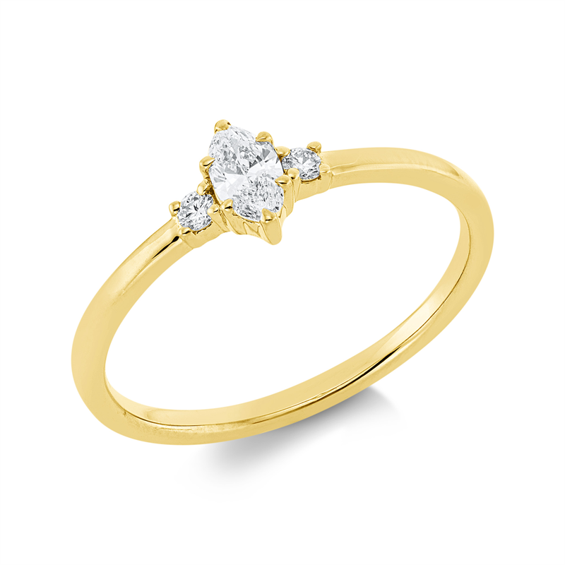 Ring 2er-Krappe 18 kt GG