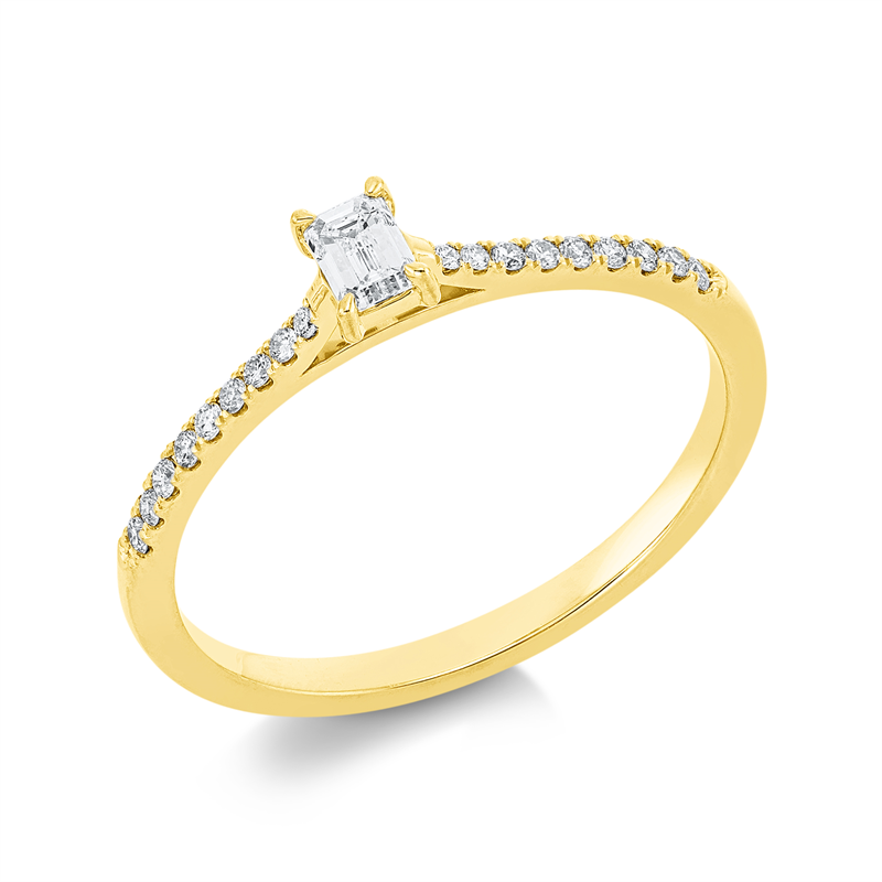 Ring 4er-Krappe 18 kt GG