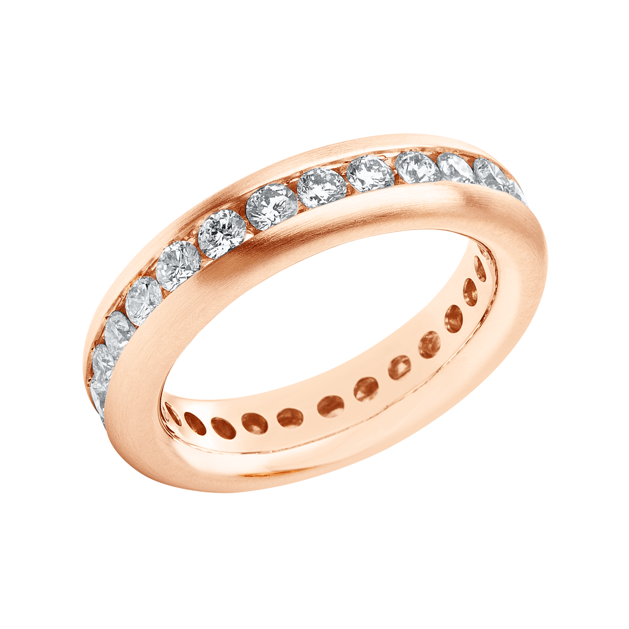 Ring 18 kt RG, mattiert