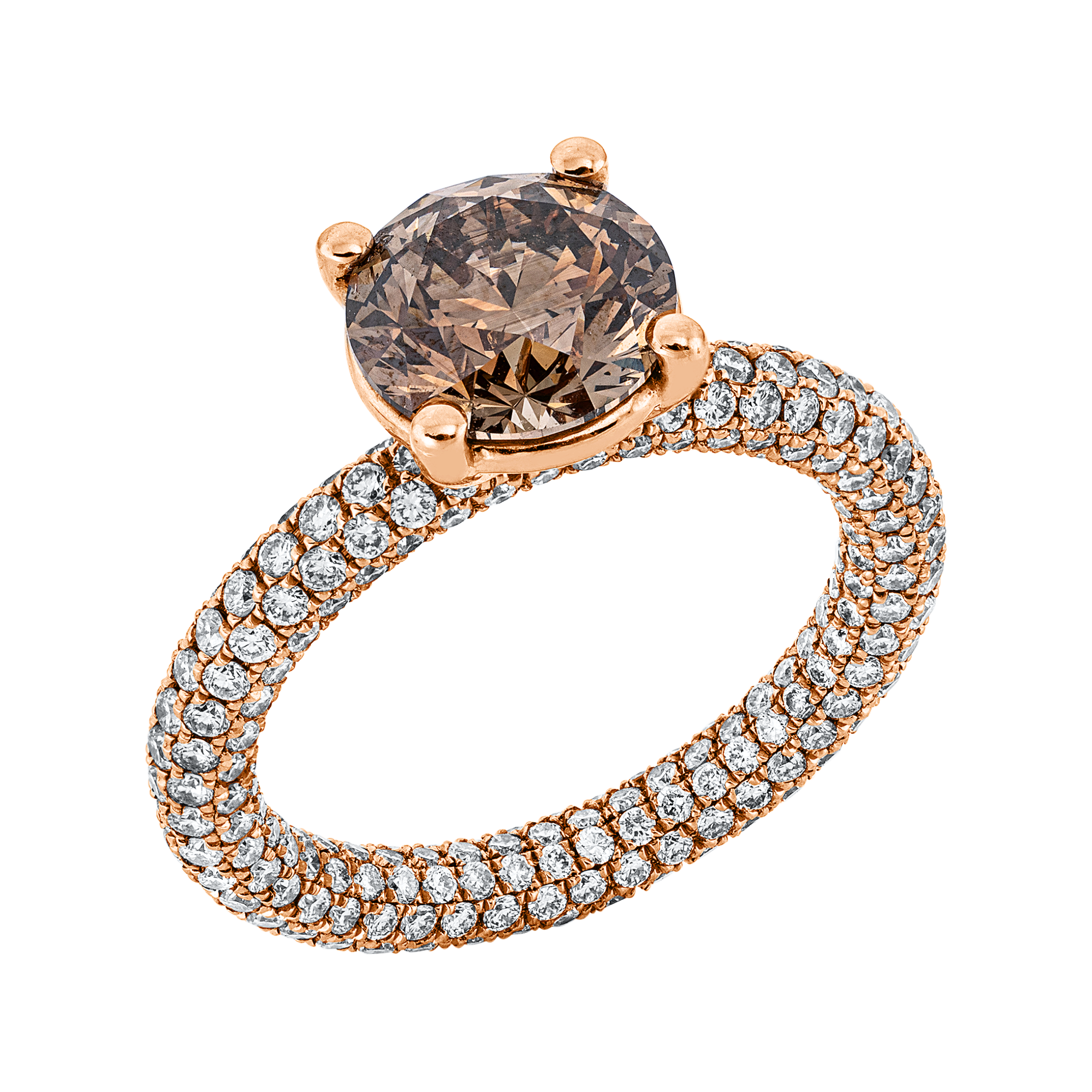 Ring 4er-Krappe 18 kt RG, GIA2225178942