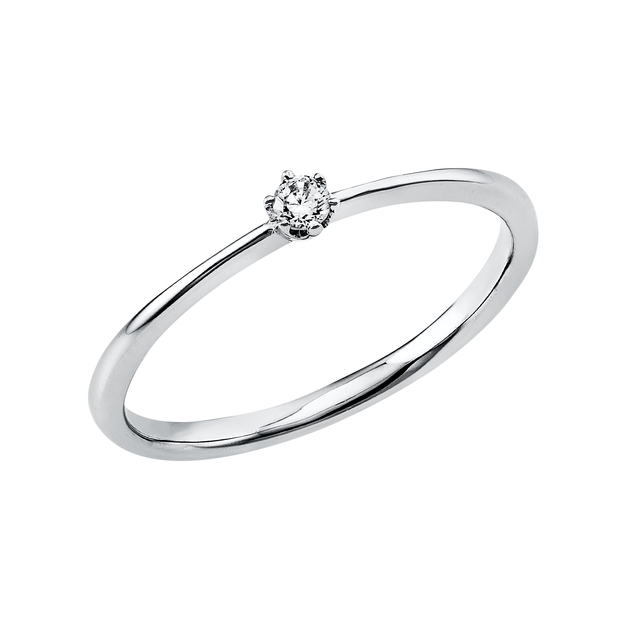 Ring 6er-Krappe 18 kt WG