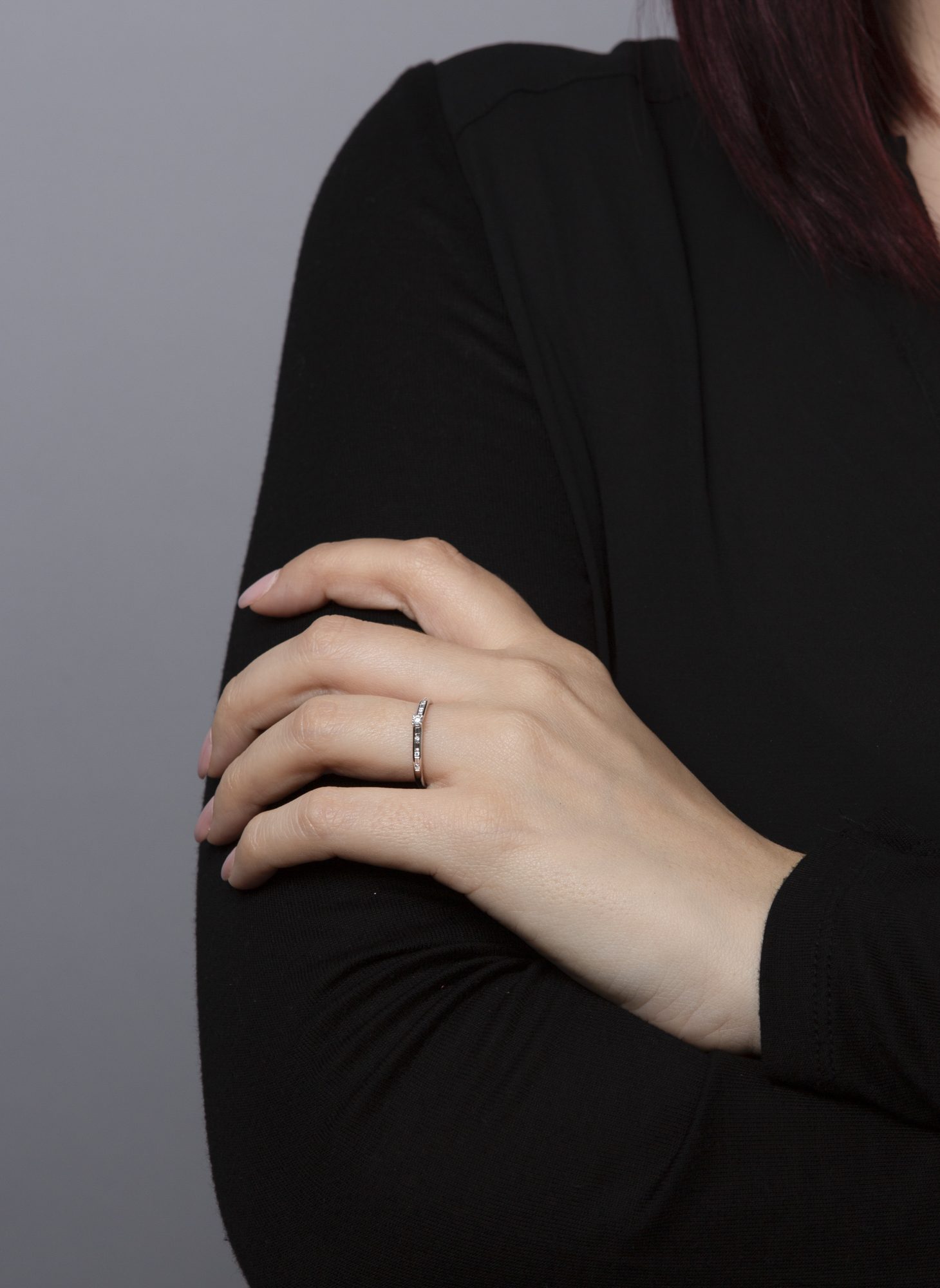 Ring 4er-Krappe 14 kt WG