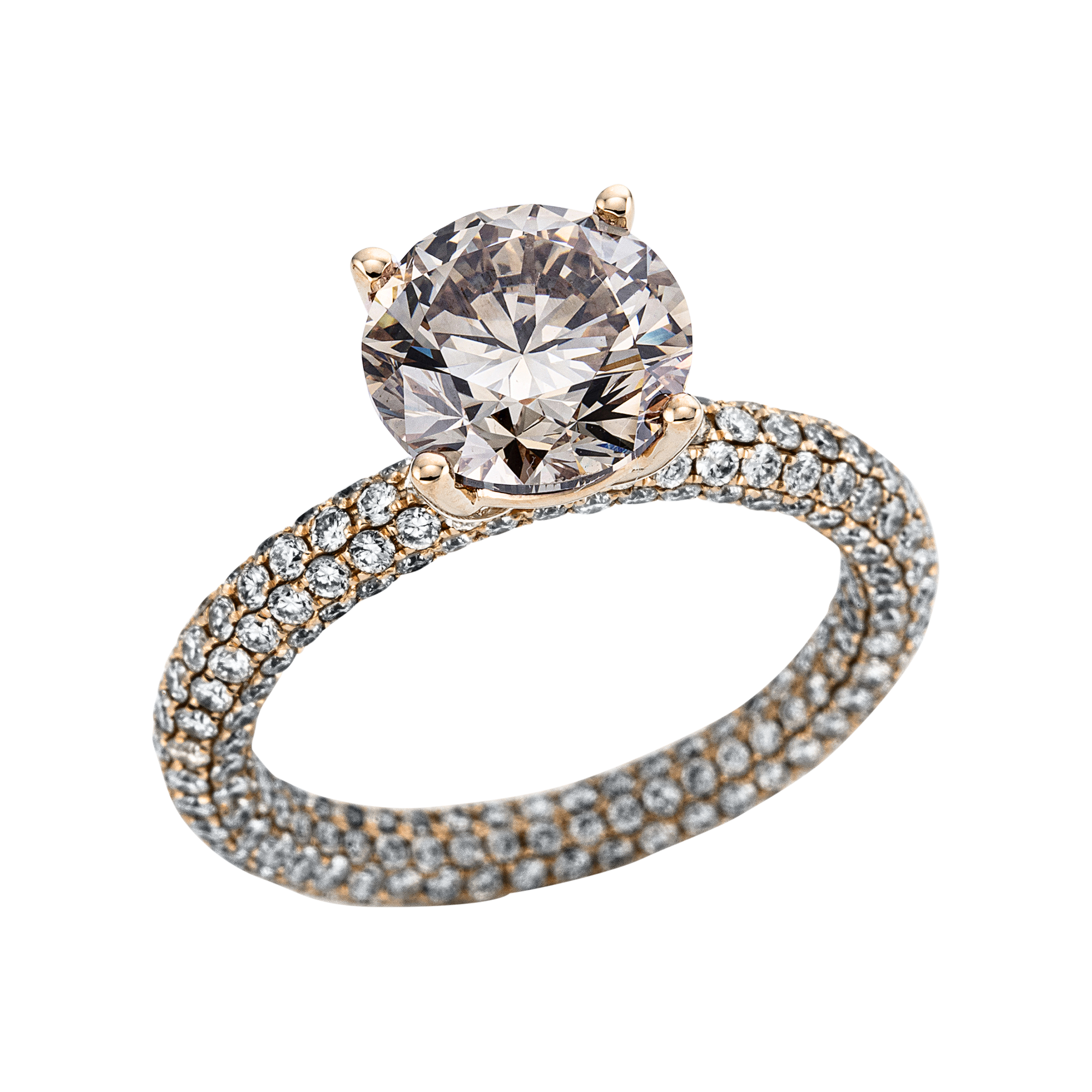 Ring 4er-Krappe 18 kt WG, GIA2296852452