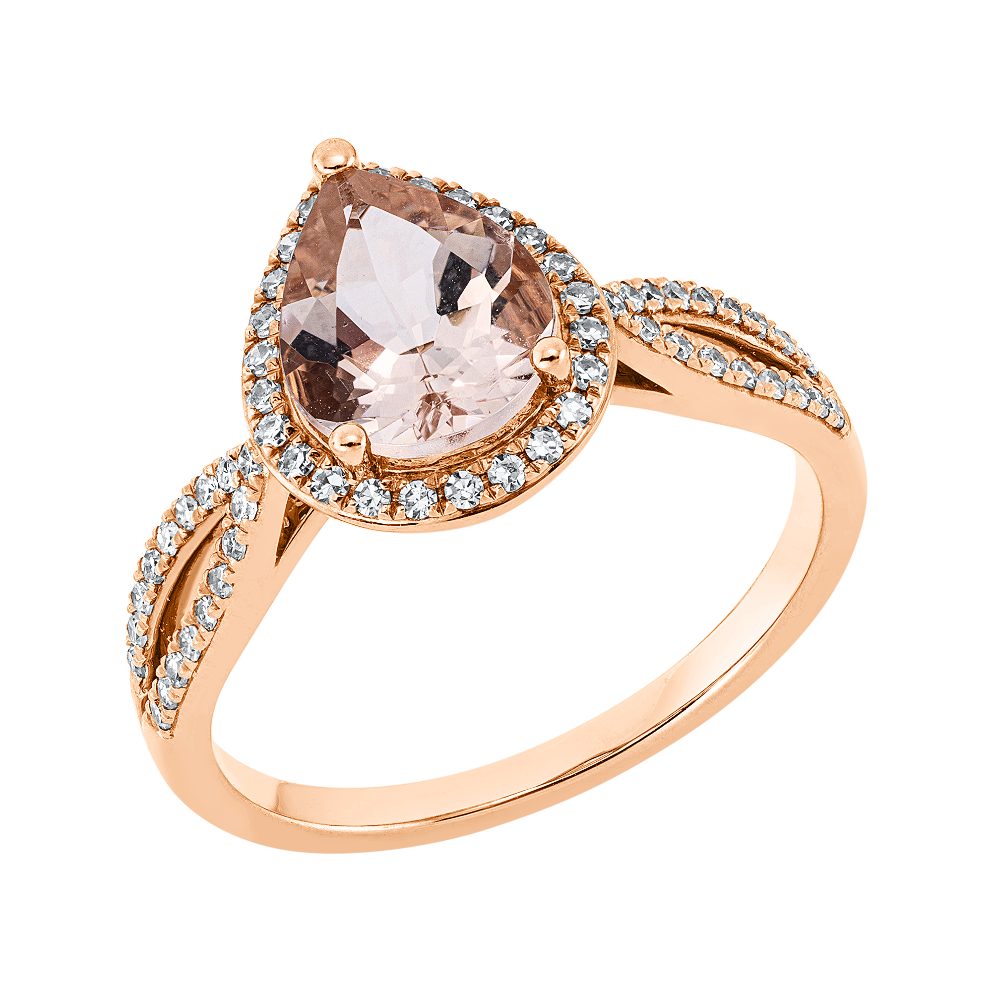 Ring 3er-Krappe 18 kt RG
