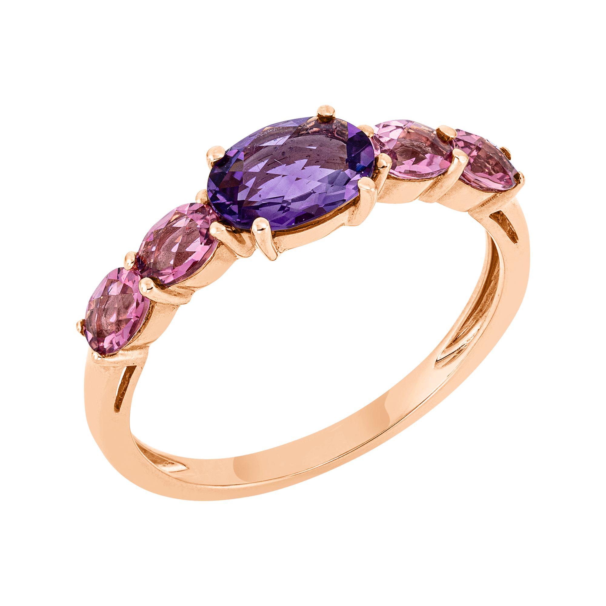 Ring 4er-Krappe 18 kt RG