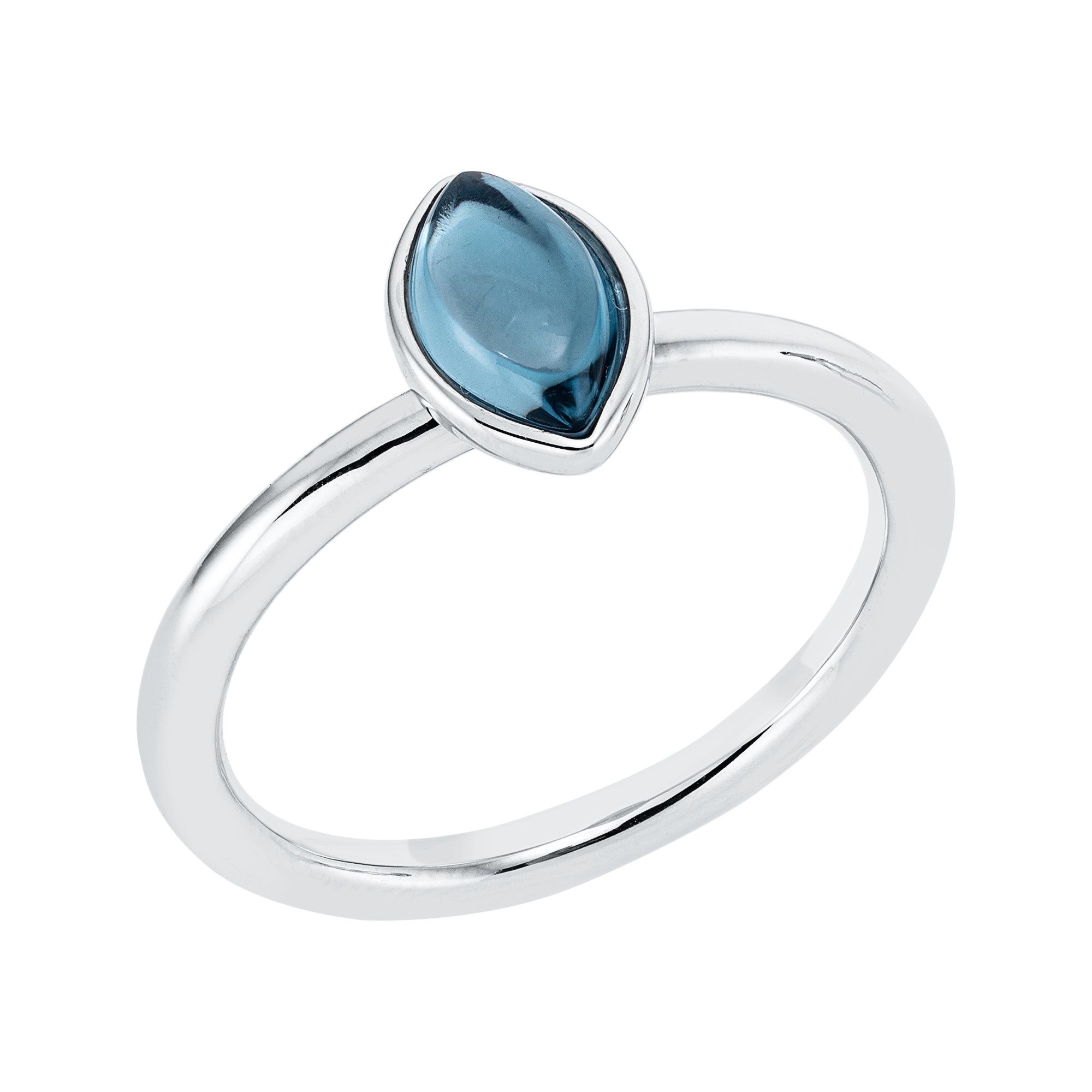 Ring 18 kt WG navette