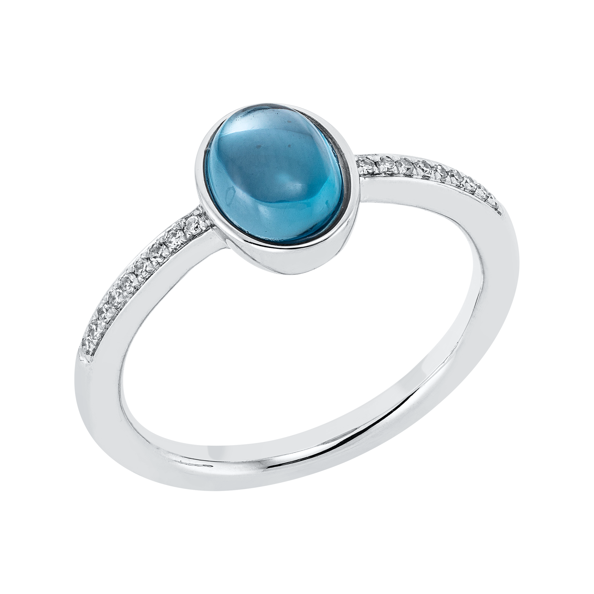 Ring 18 kt WG oval