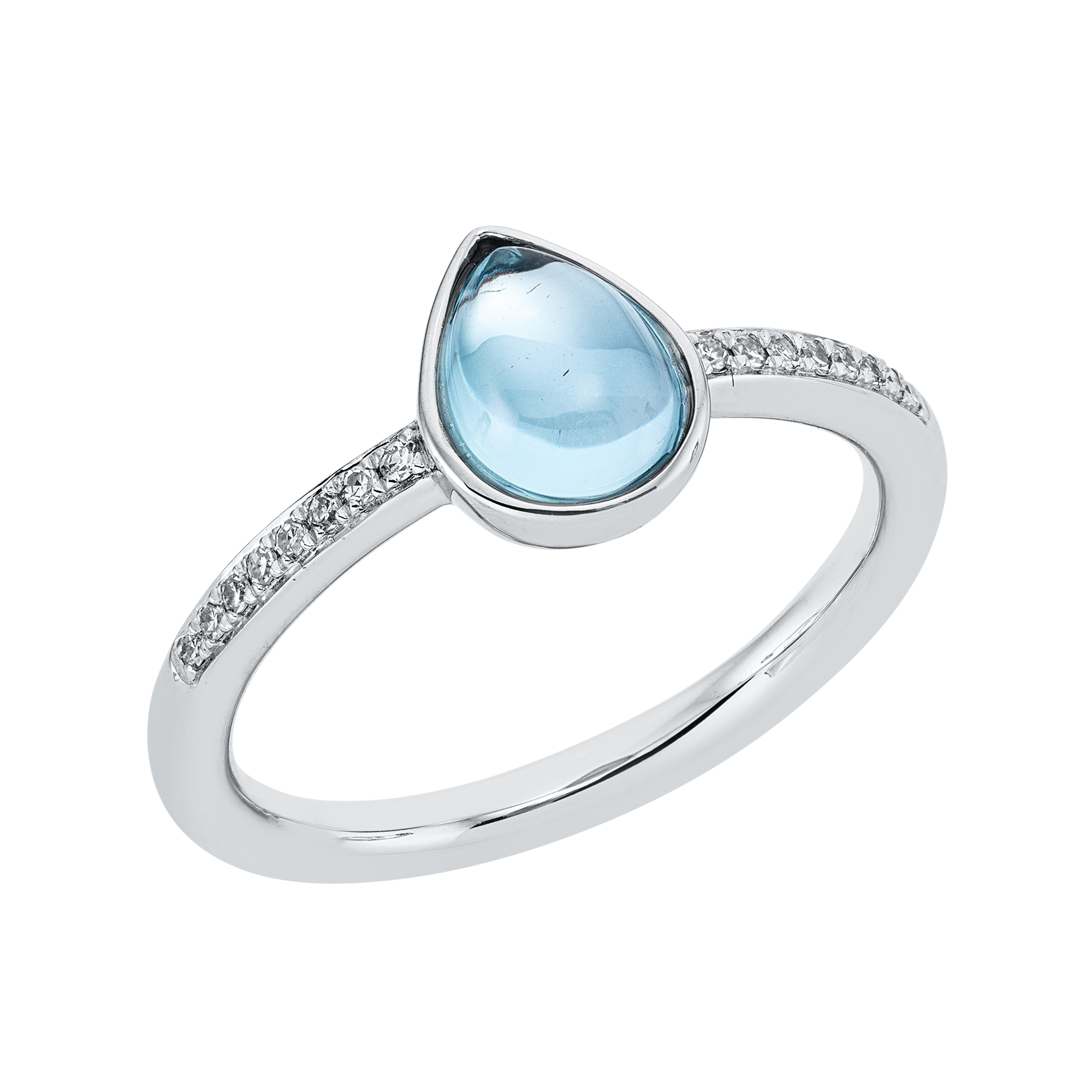 Ring 18 kt WG tropfen
