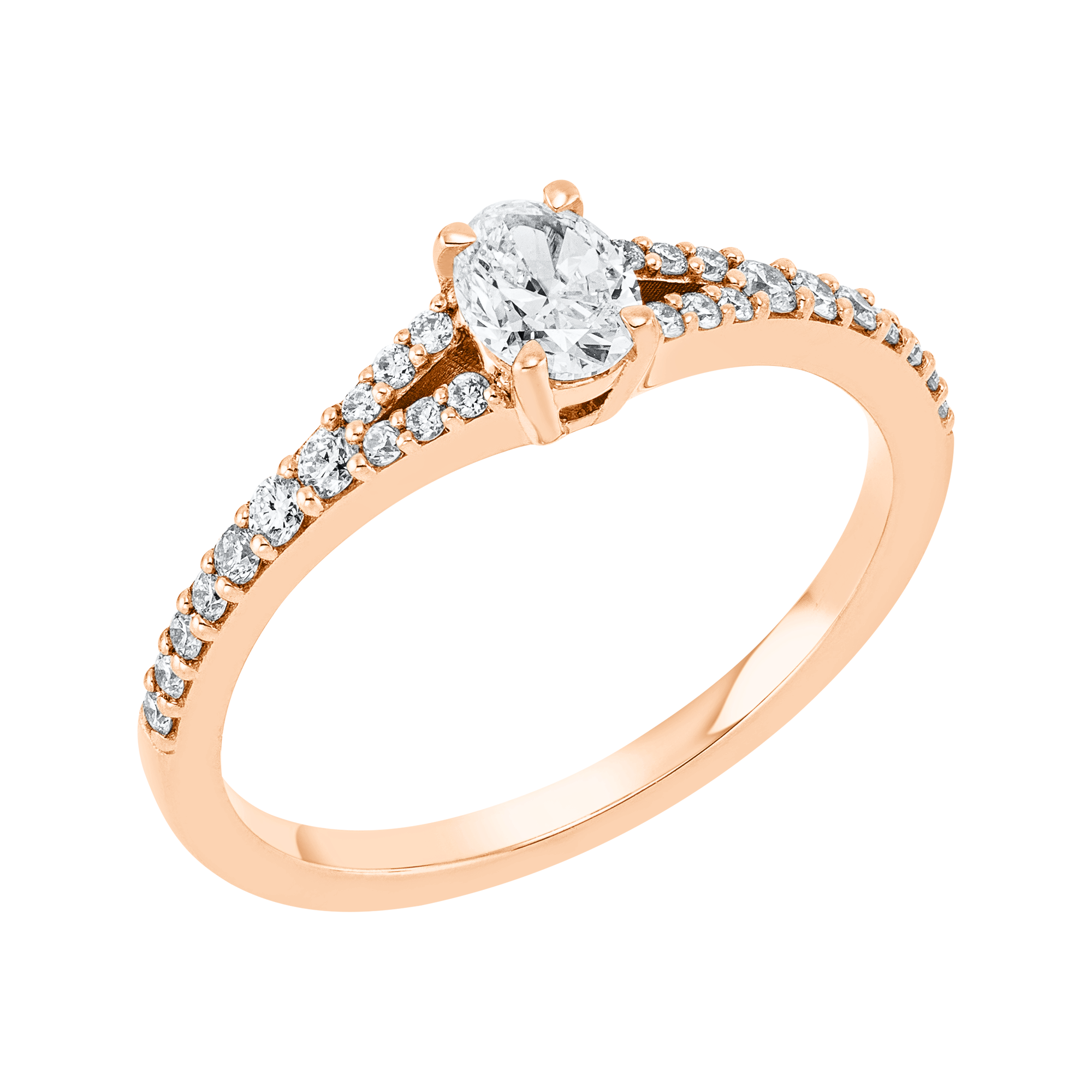 Ring 4er-Krappe 18 kt RG