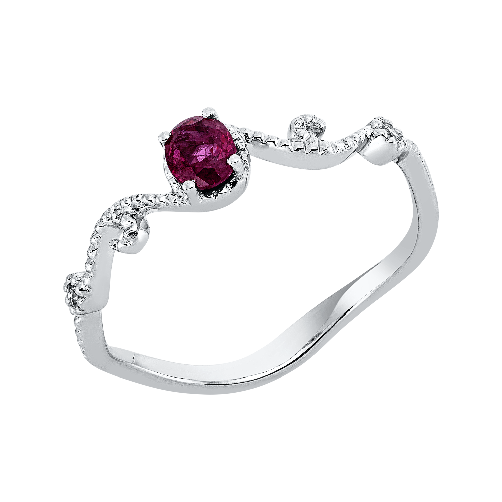 Ring 4er-Krappe 18 kt WG