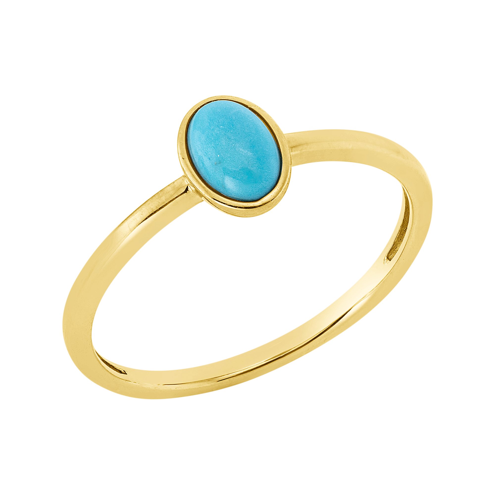 Ring Zarge 18 kt GG Oval