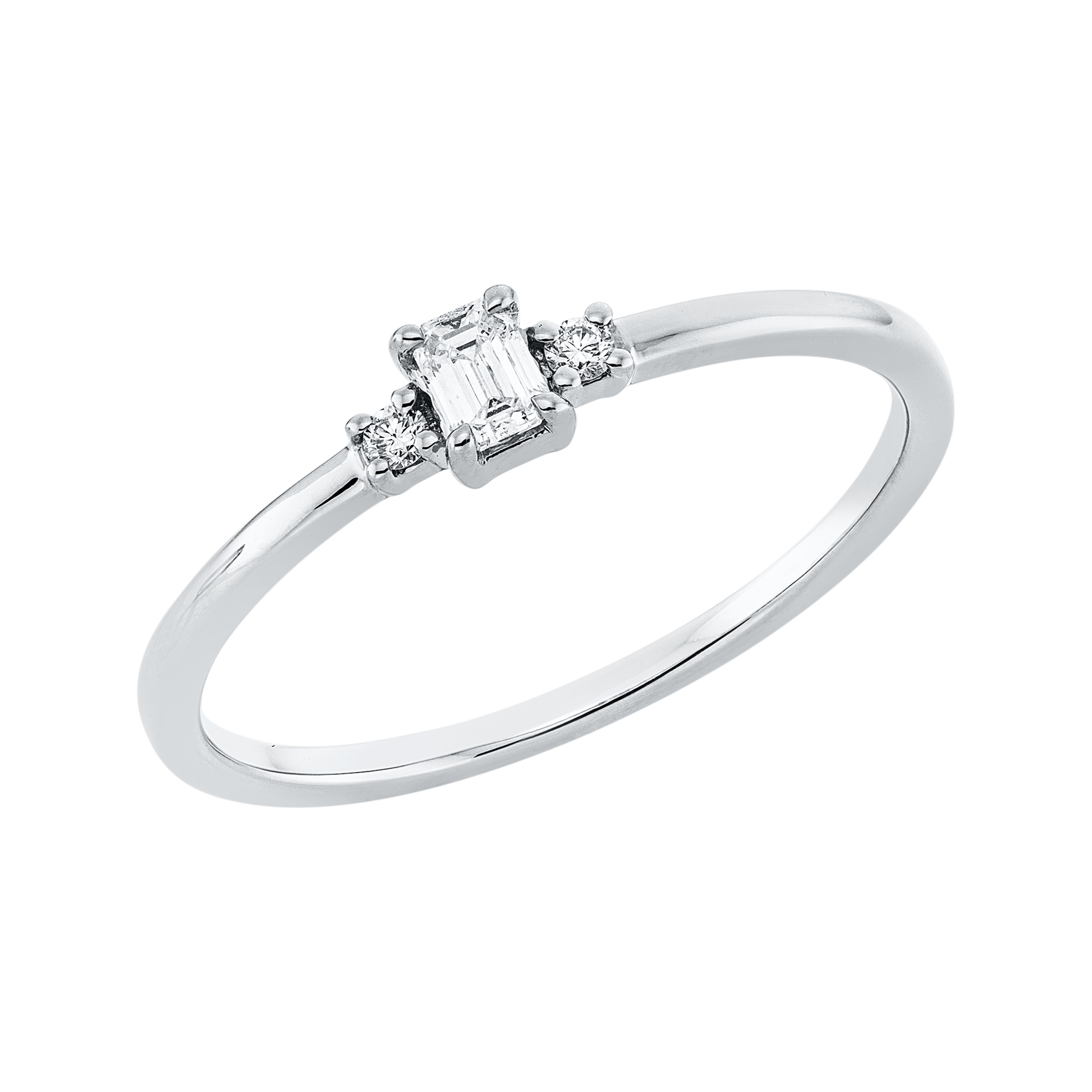 Ring 4er-Krappe 18 kt WG