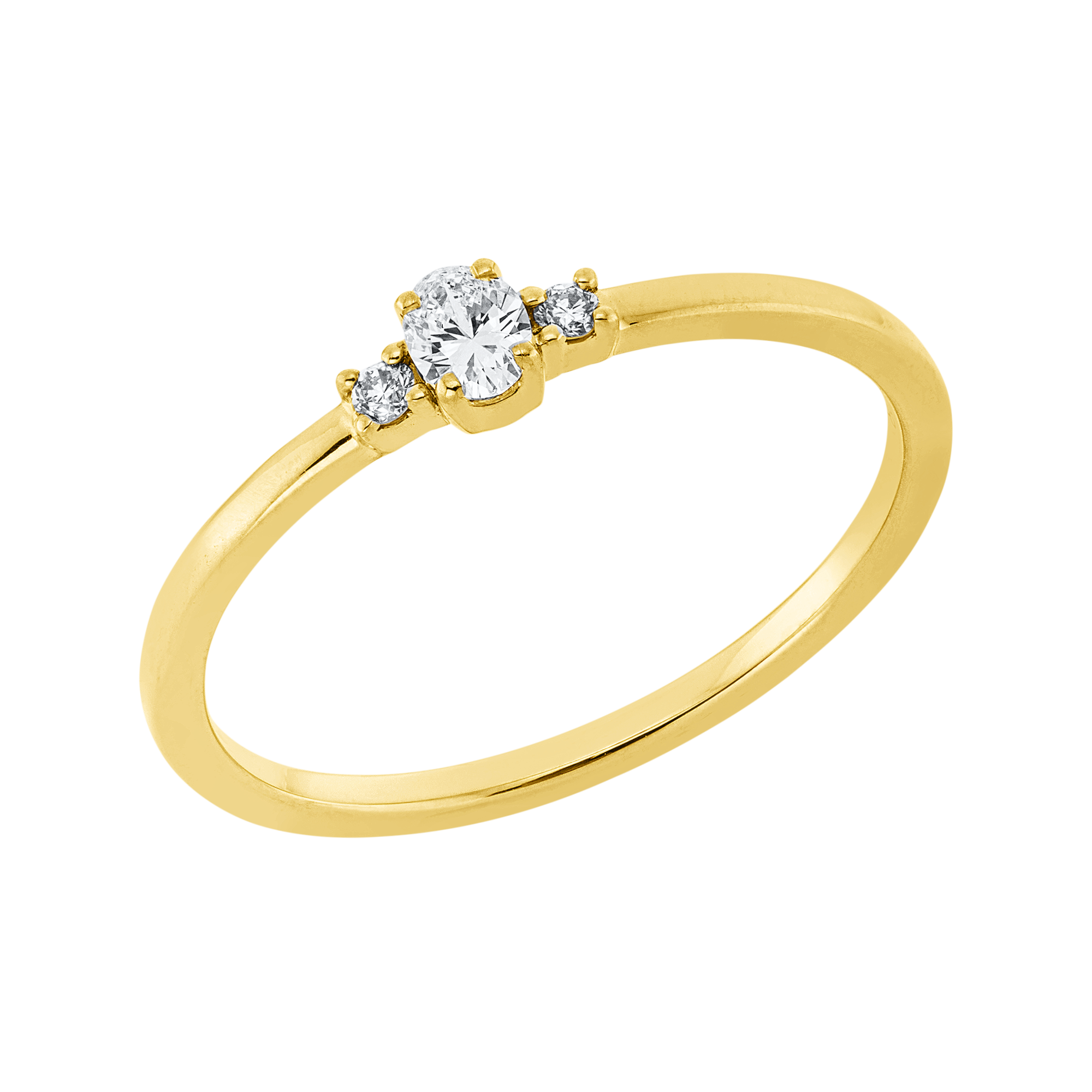 Ring 4er-Krappe 18 kt GG