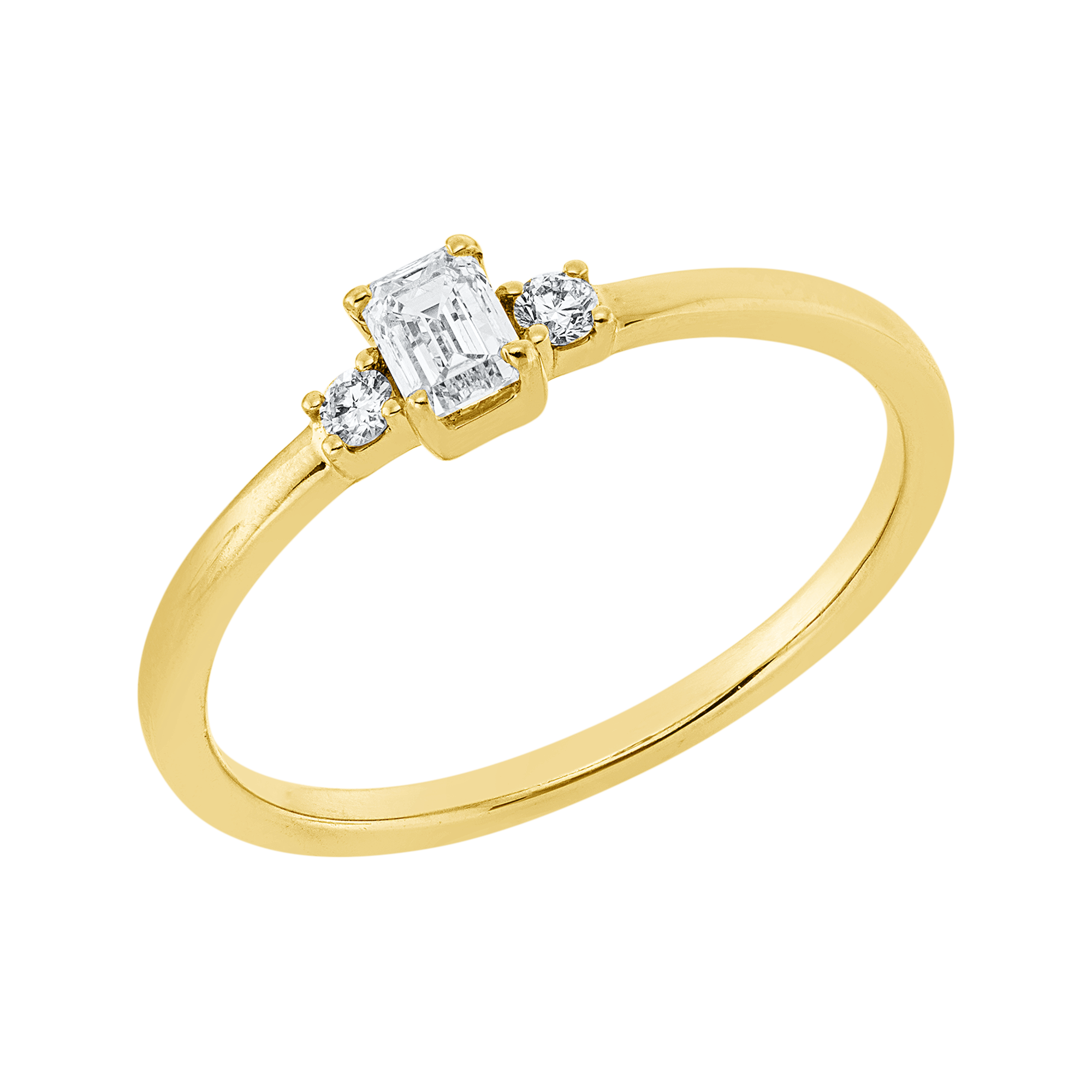 Ring 4er-Krappe 18 kt GG
