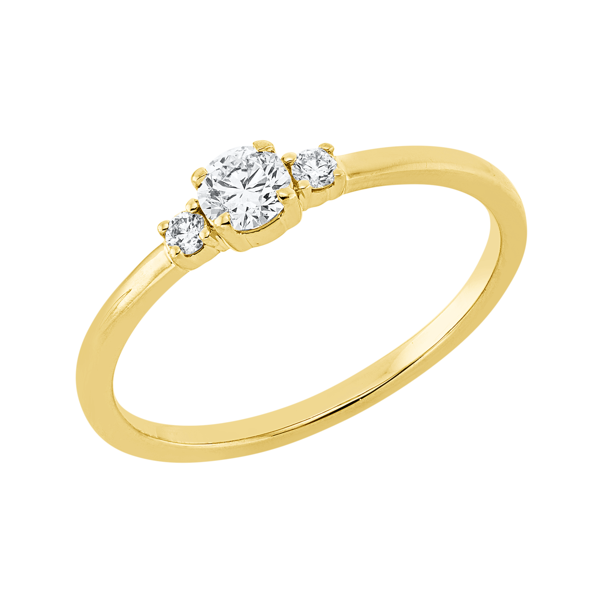 Ring 4er-Krappe 18 kt GG