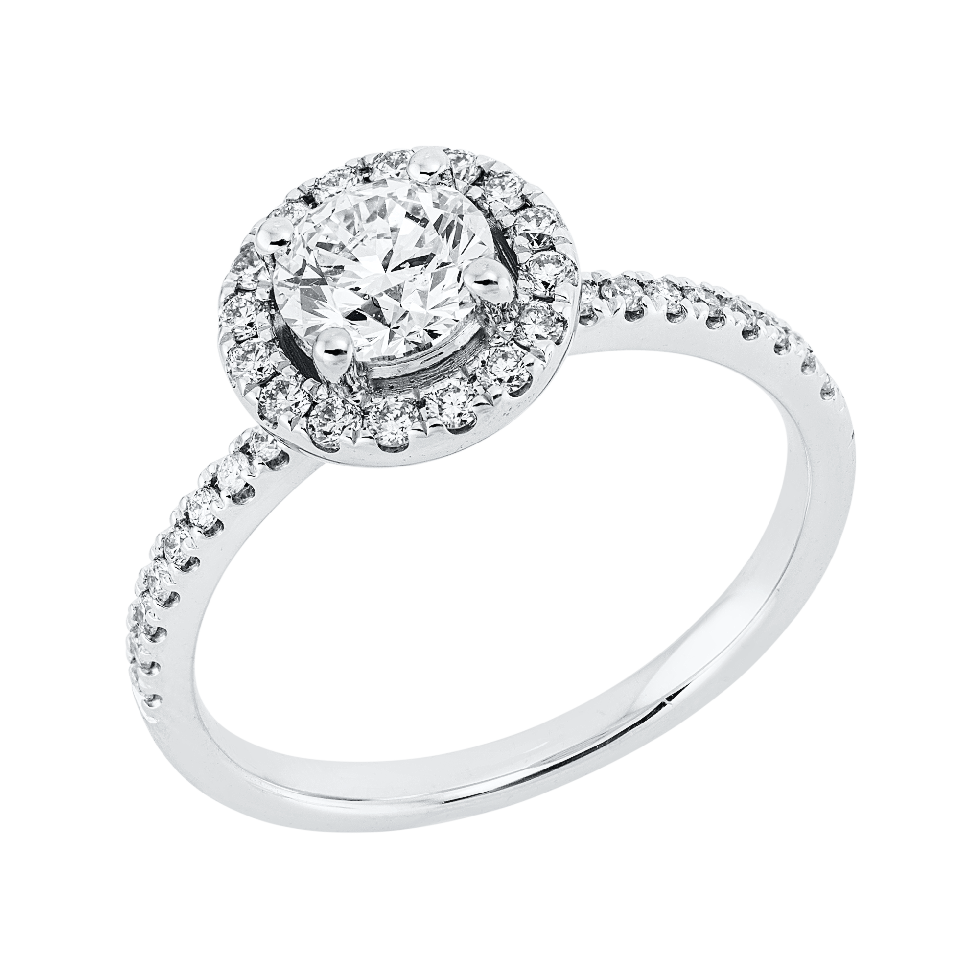 Ring 4er-Krappe 14 kt WG