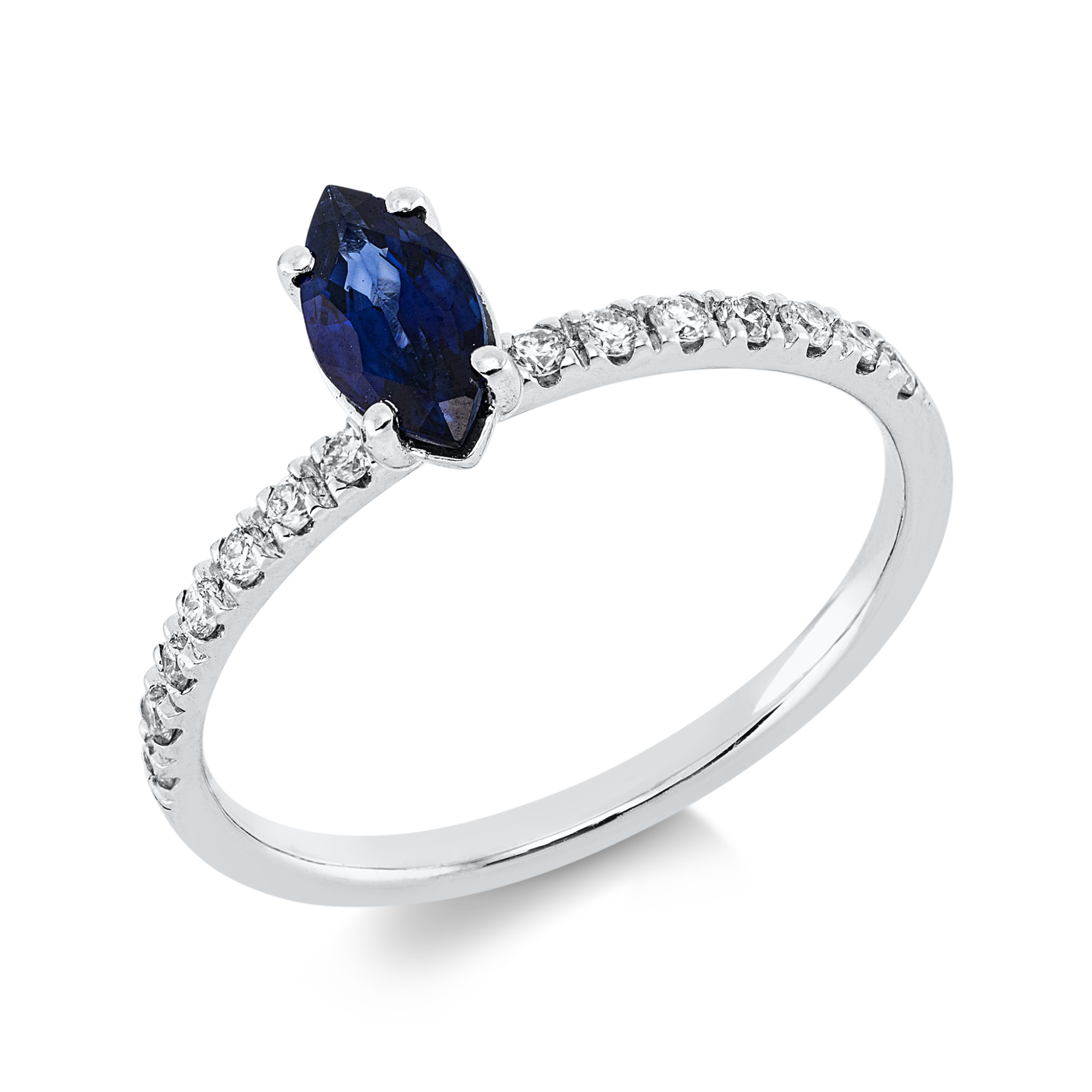 Ring 4er-Krappe 18 kt WG