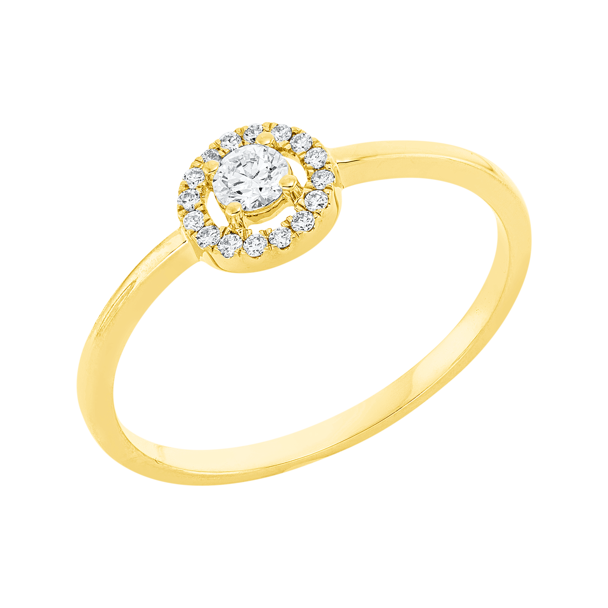 Ring 4er-Krappe 18 kt GG