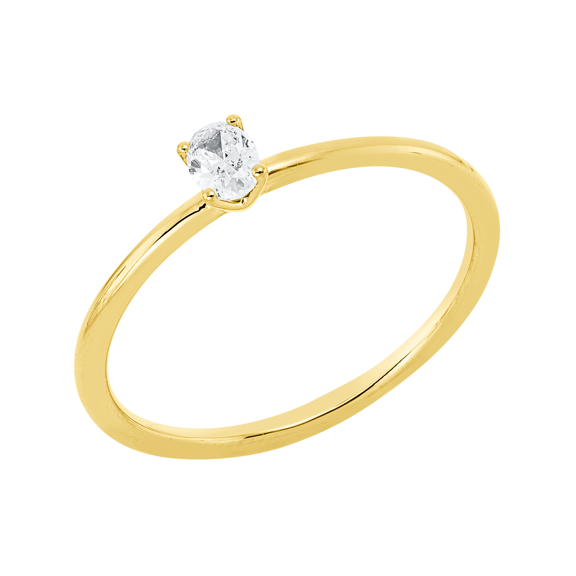Ring 4er-Krappe 18 kt GG