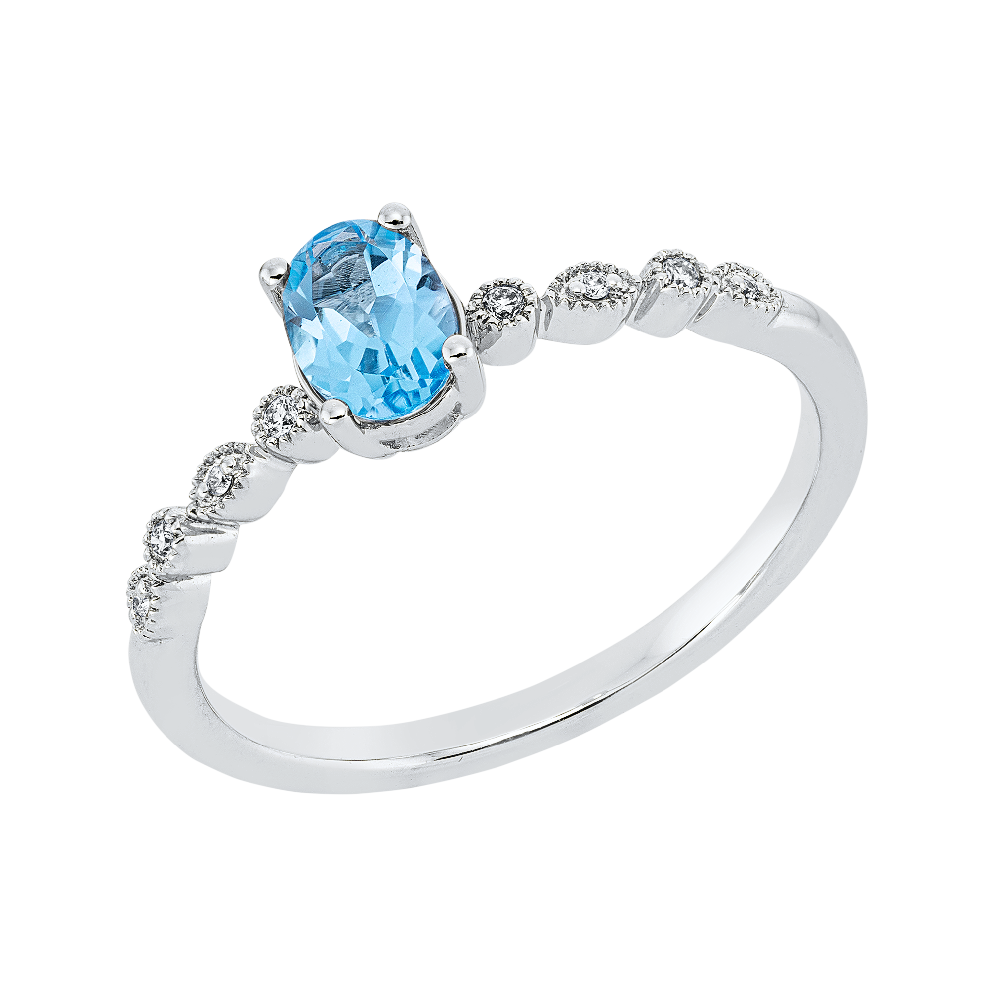 Ring 4er-Krappe 18 kt WG
