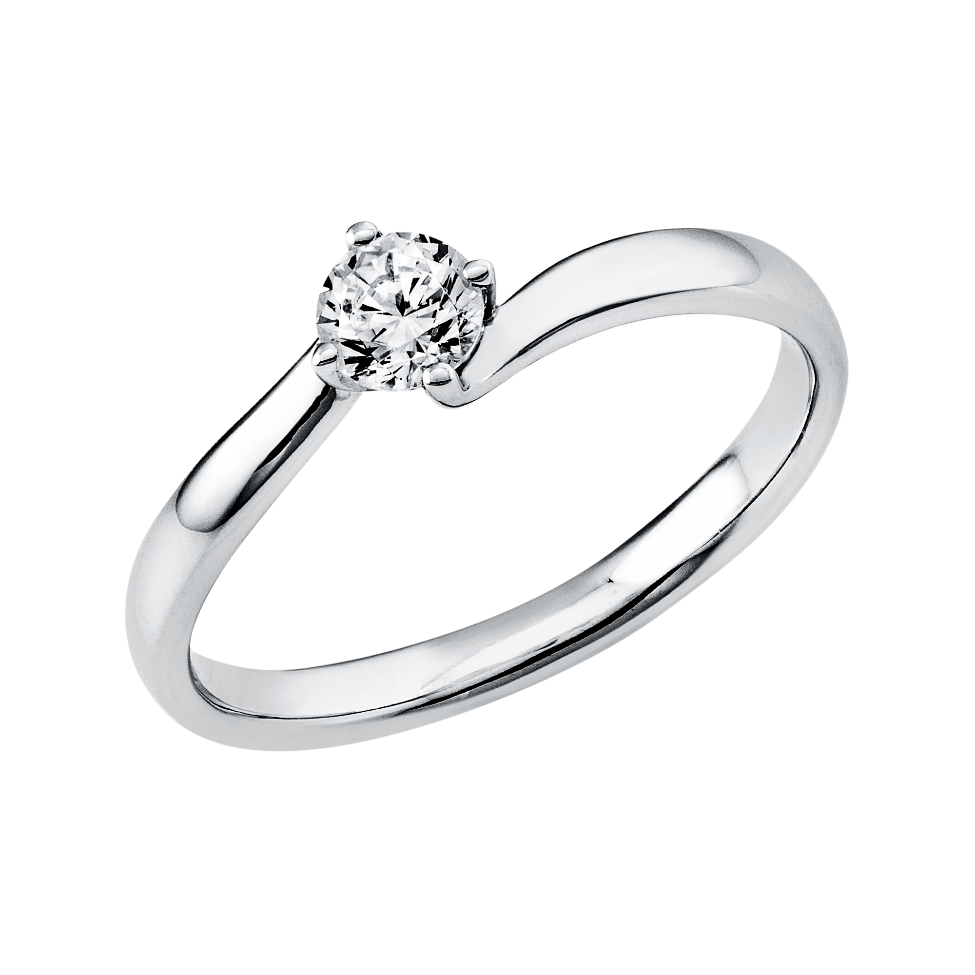Ring 4er-Krappe 14 kt WG