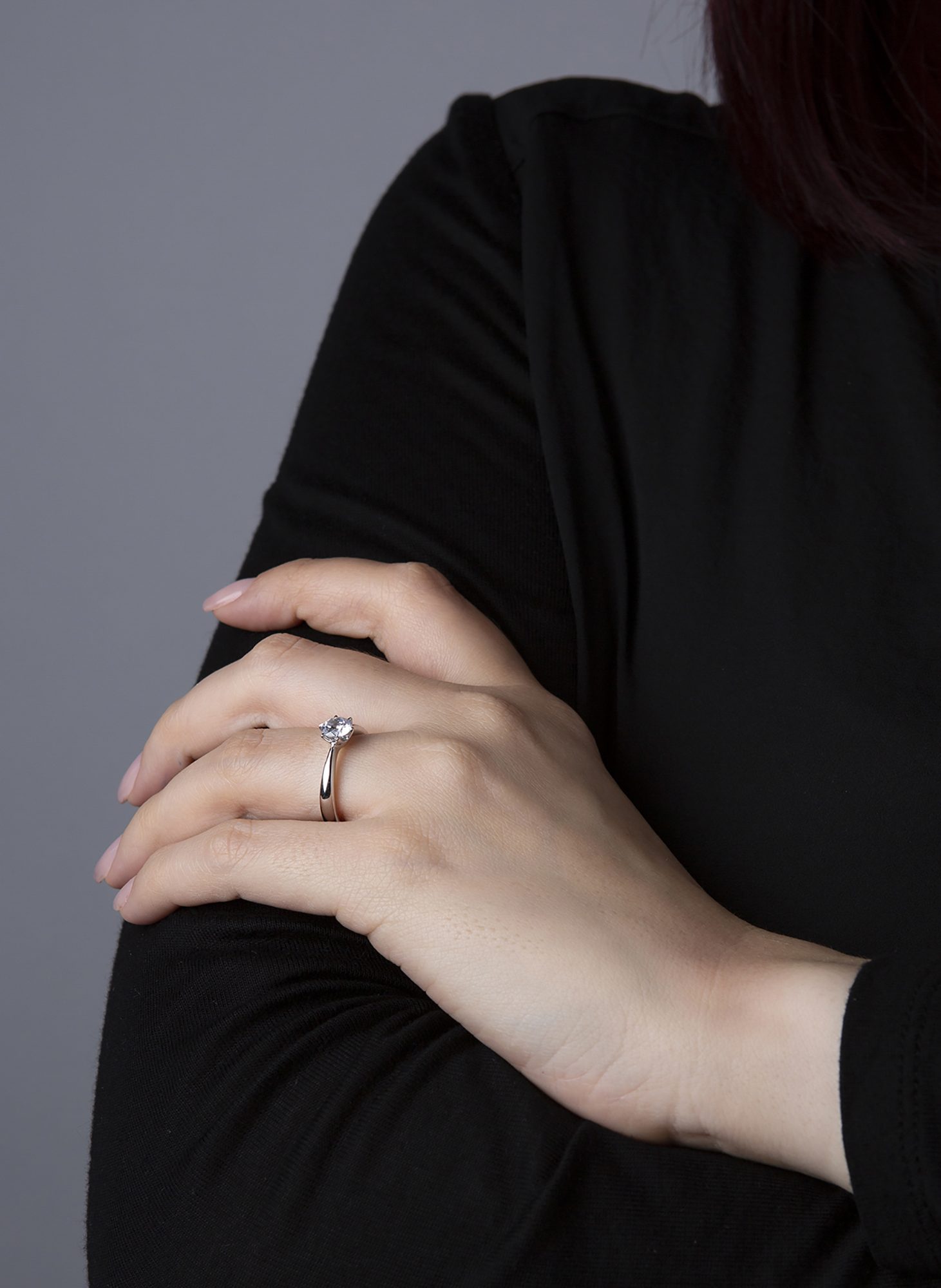 Ring 6er-Krappe 14 kt WG, GIA2215669418