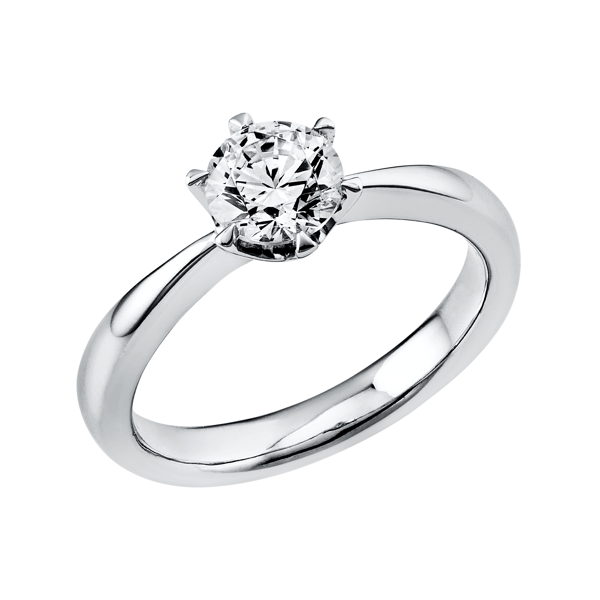 Ring 6er-Krappe 14 kt WG, GIA2215669418
