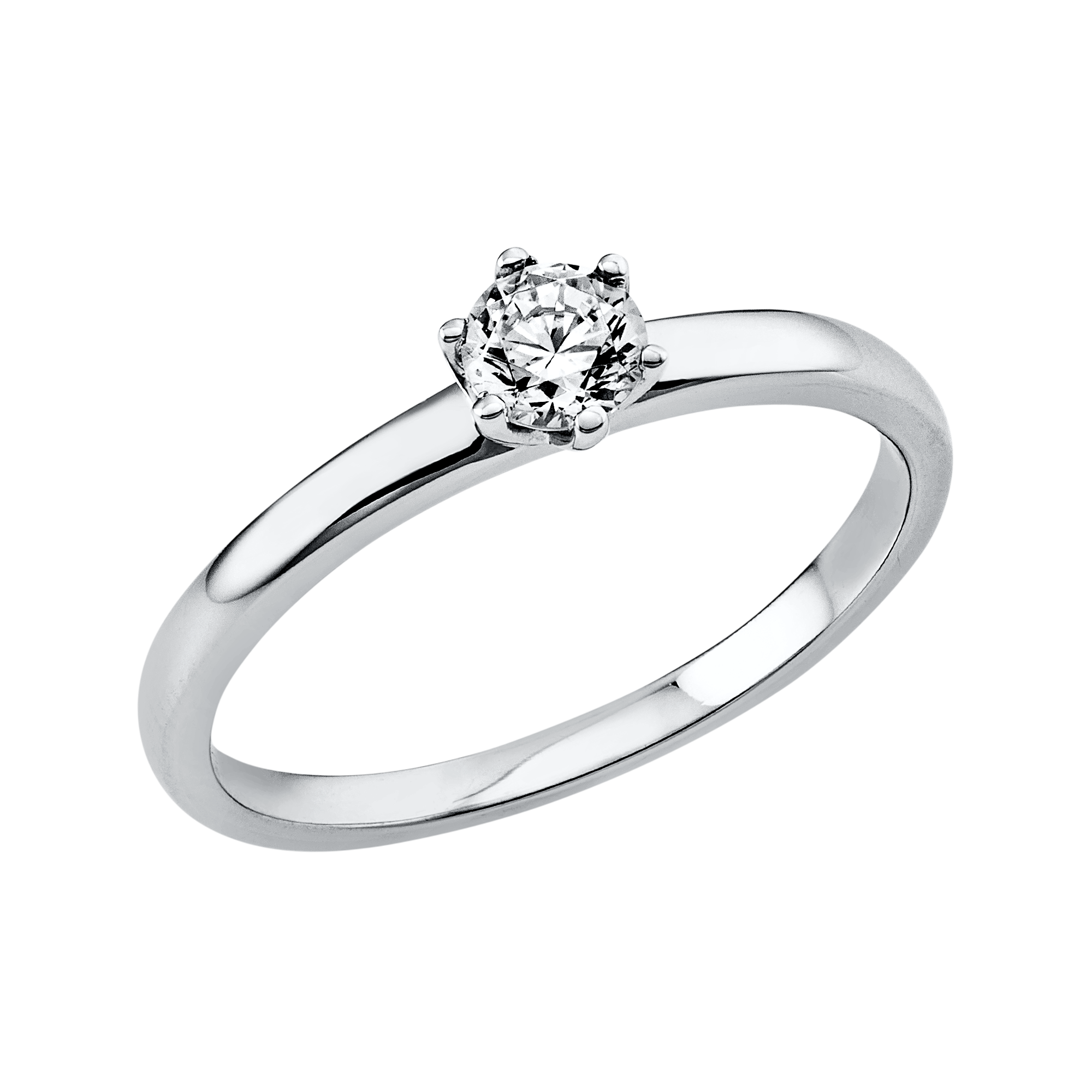 Ring 6er-Krappe 14 kt WG