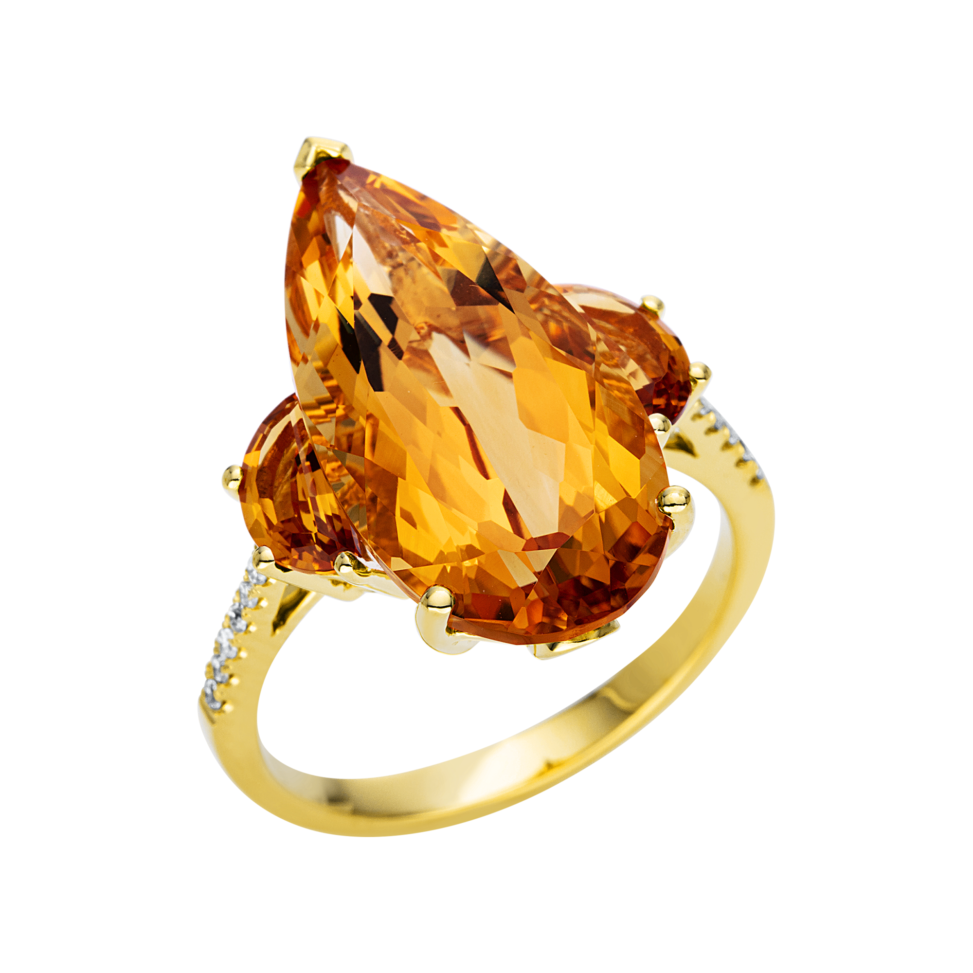 Ring 3er-Krappe 18 kt GG
