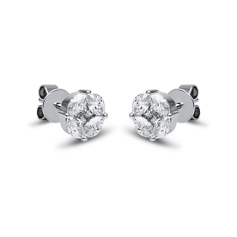 Ohrstecker 18 kt WG