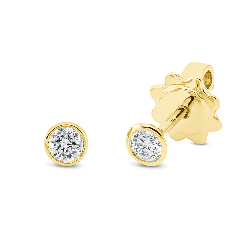 Ohrstecker Zarge 18 kt GG