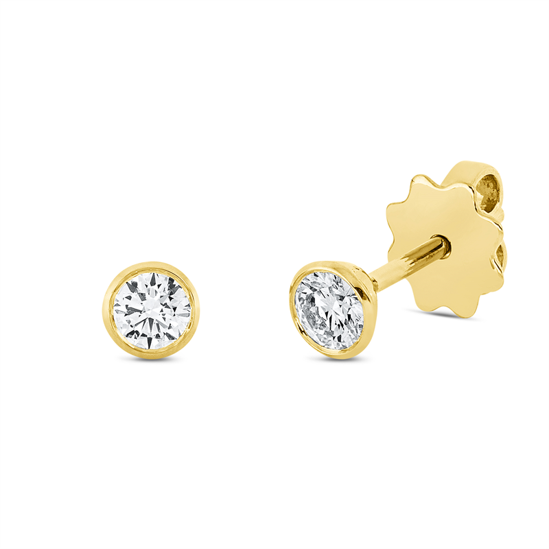Ohrstecker Zarge 18 kt GG