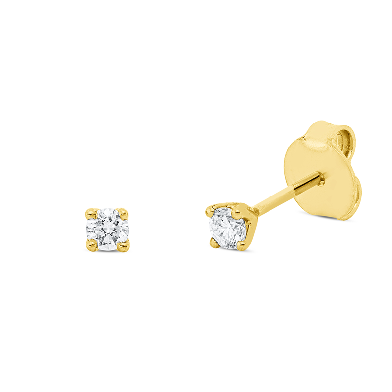 Ohrstecker 4er-Krappe 18 kt GG