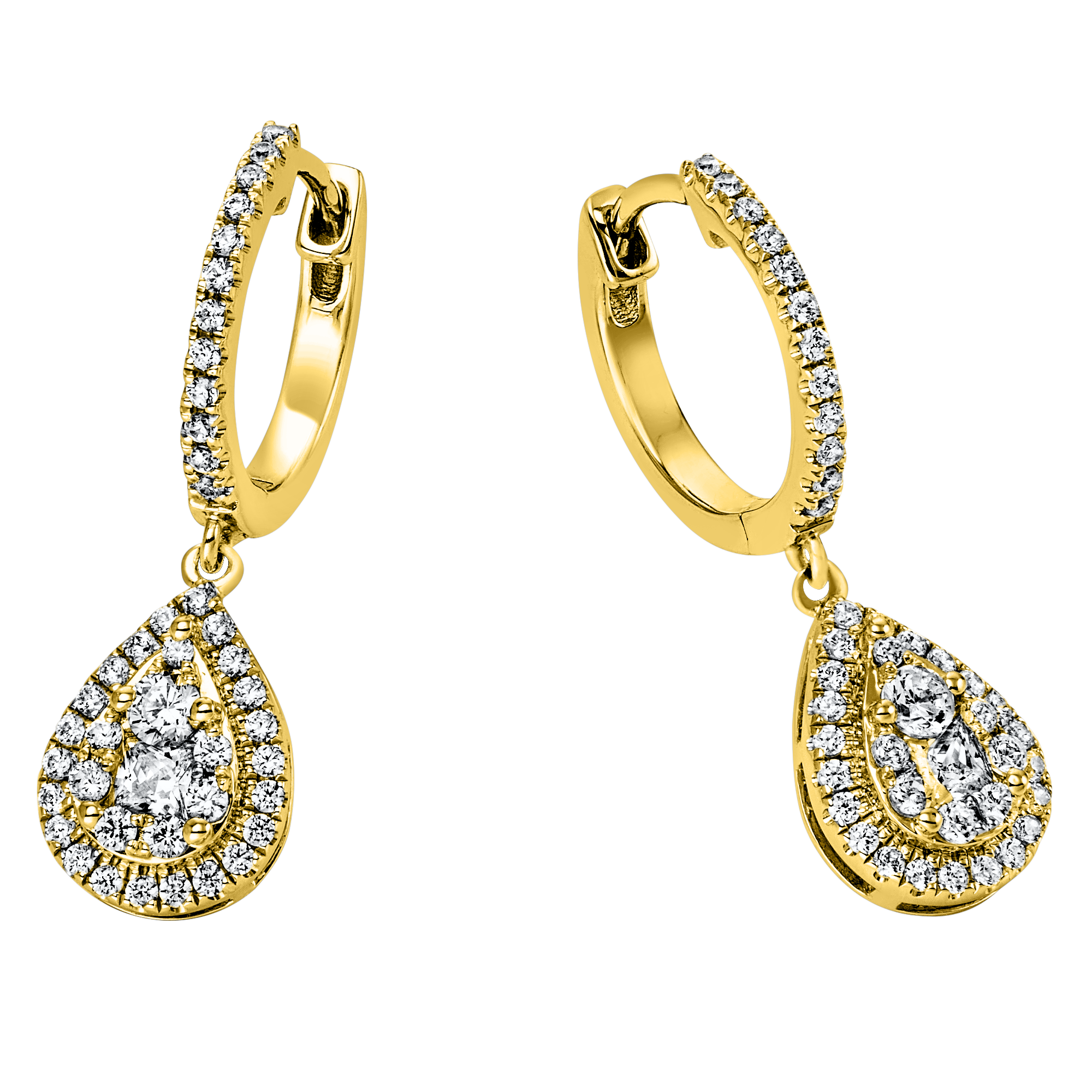 Ohrschmuck 14 kt GG Tropfen