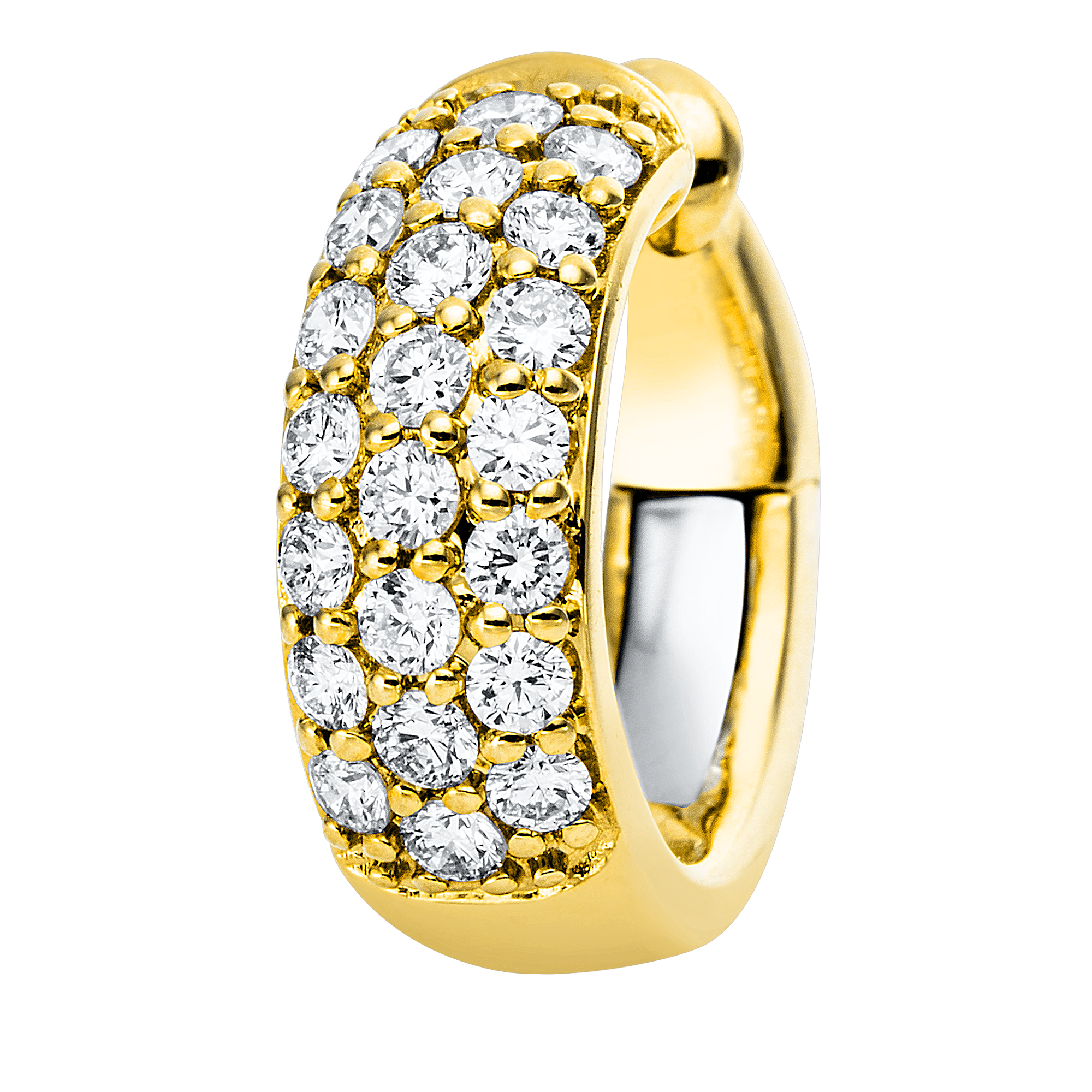Ohrschmuck 18 kt GG+WG, Ohrmanschette
