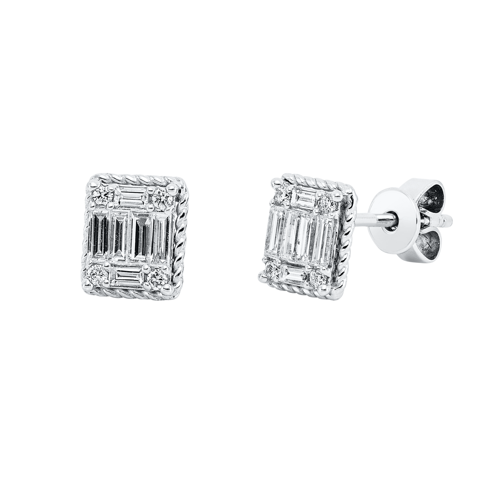 Ohrstecker 18 kt WG
