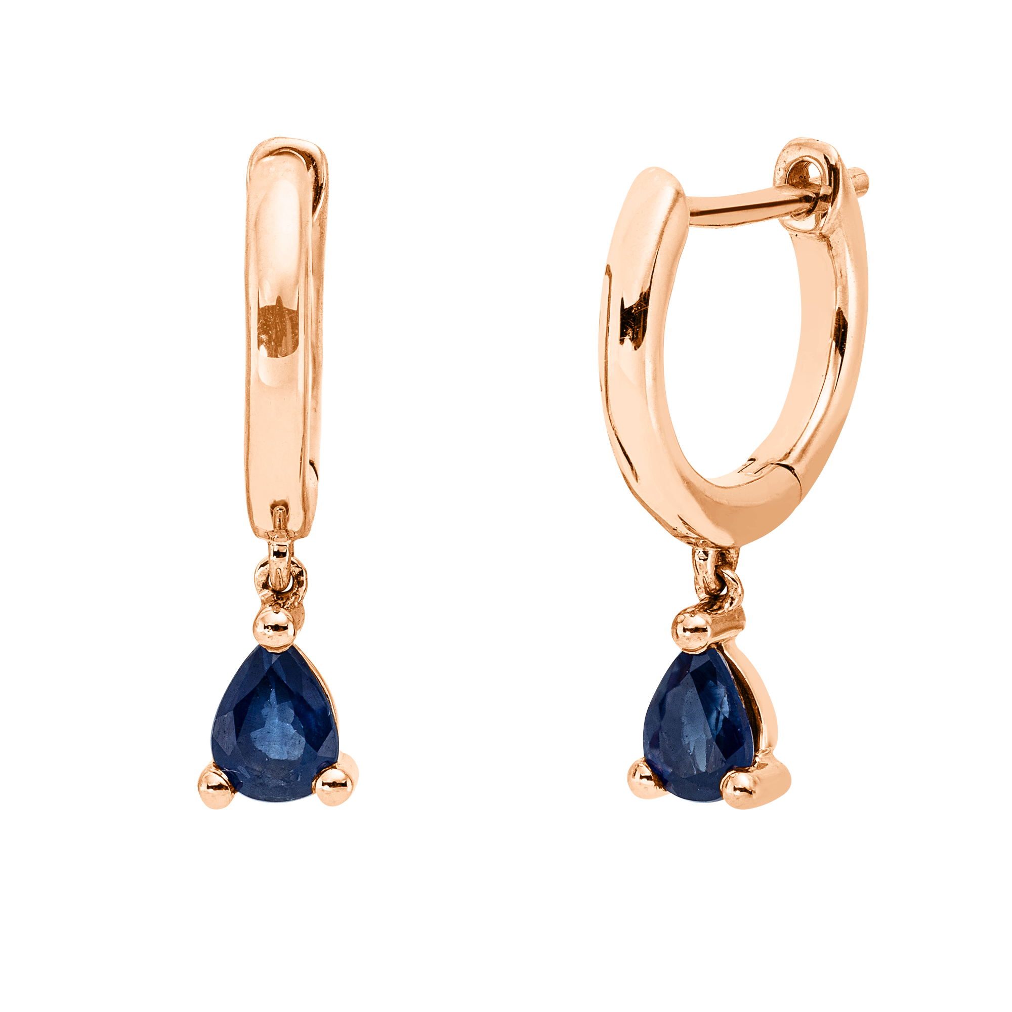 Ohrschmuck 3er-Krappe 18 kt RG Tropfen