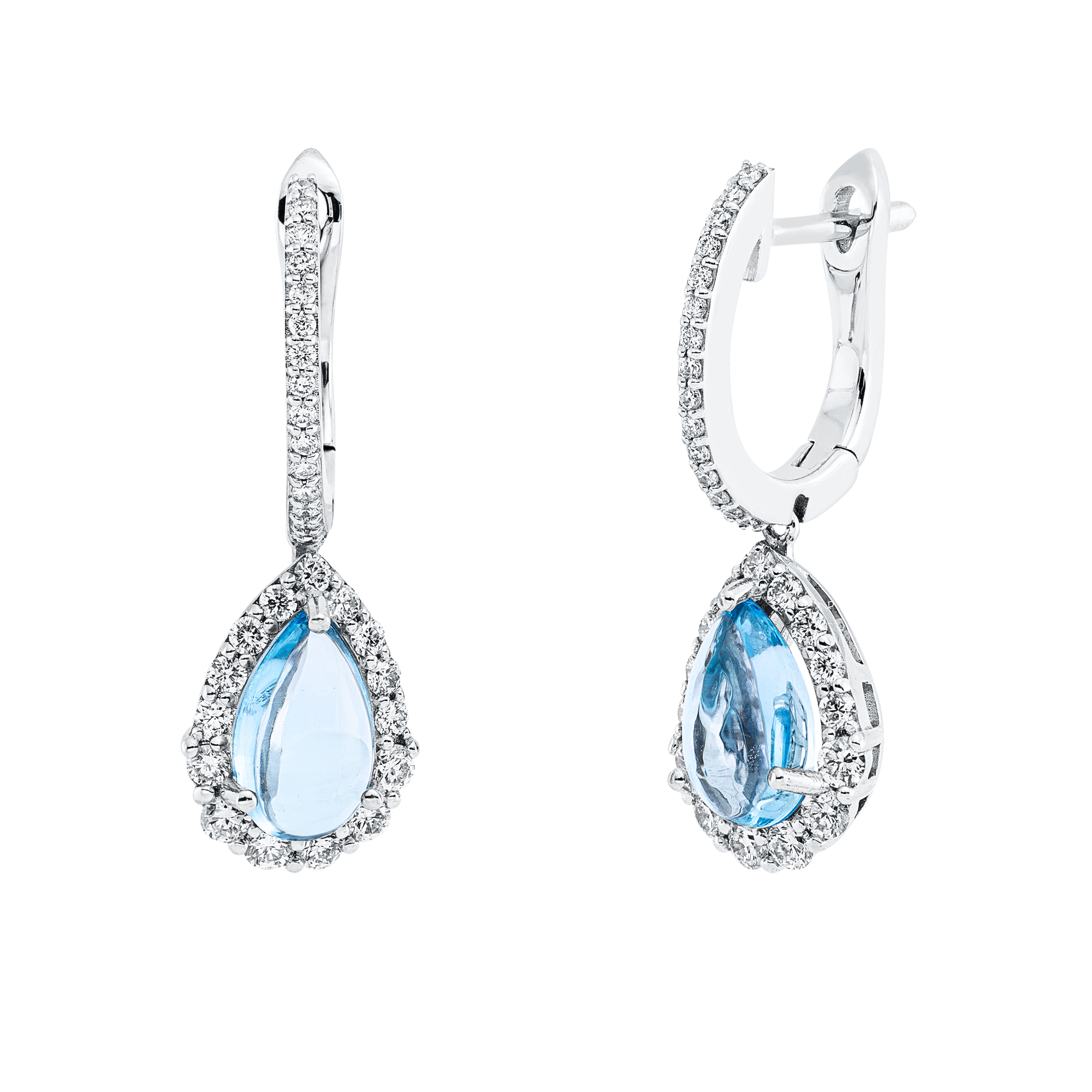 Ohrschmuck 3er-Krappe 18 kt WG Tropfen