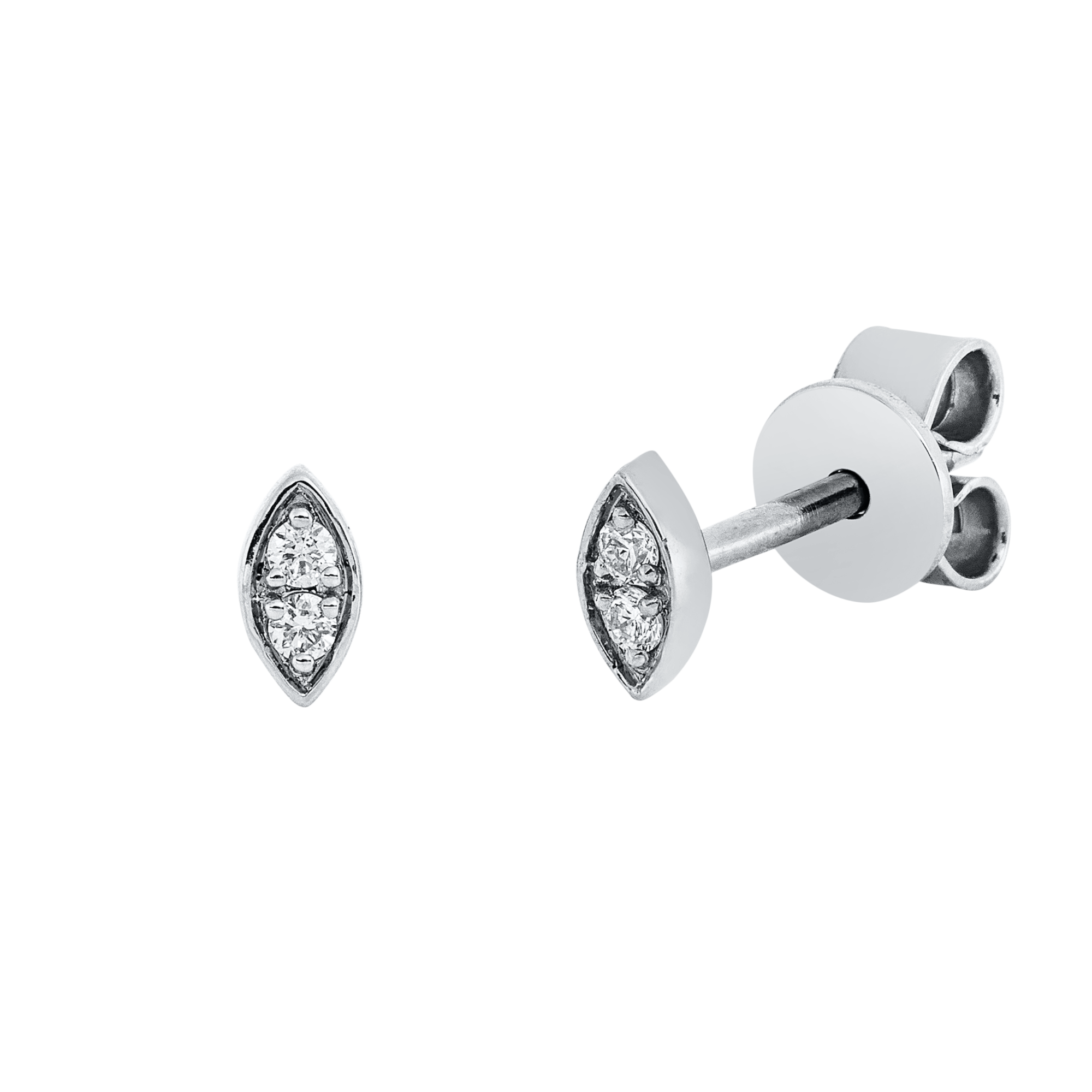 Ohrstecker 18 kt WG
