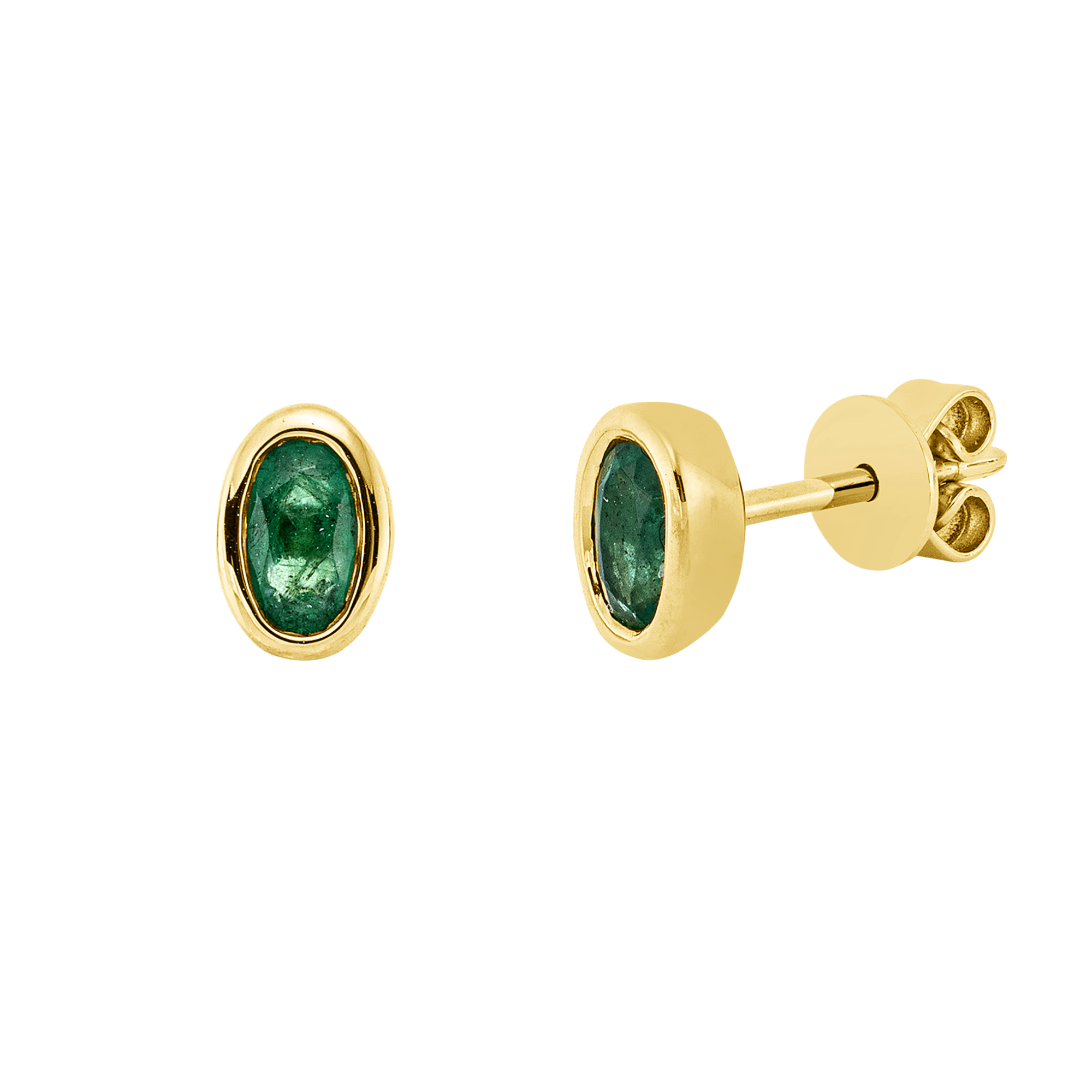 Ohrstecker Zarge 18 kt GG