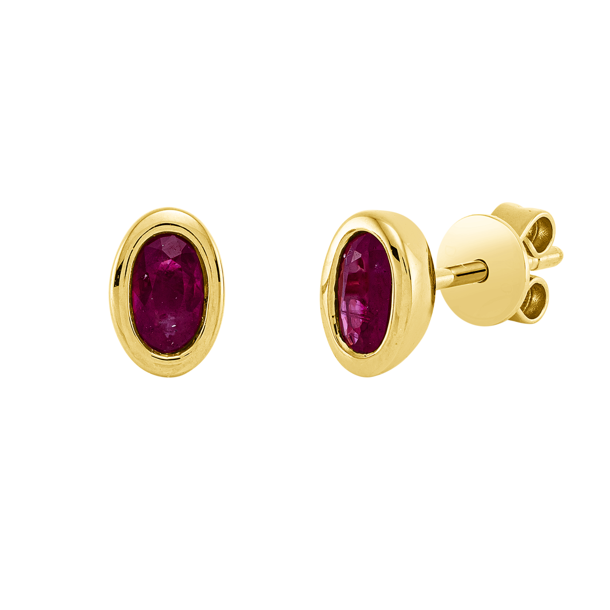 Ohrstecker Zarge 18 kt GG