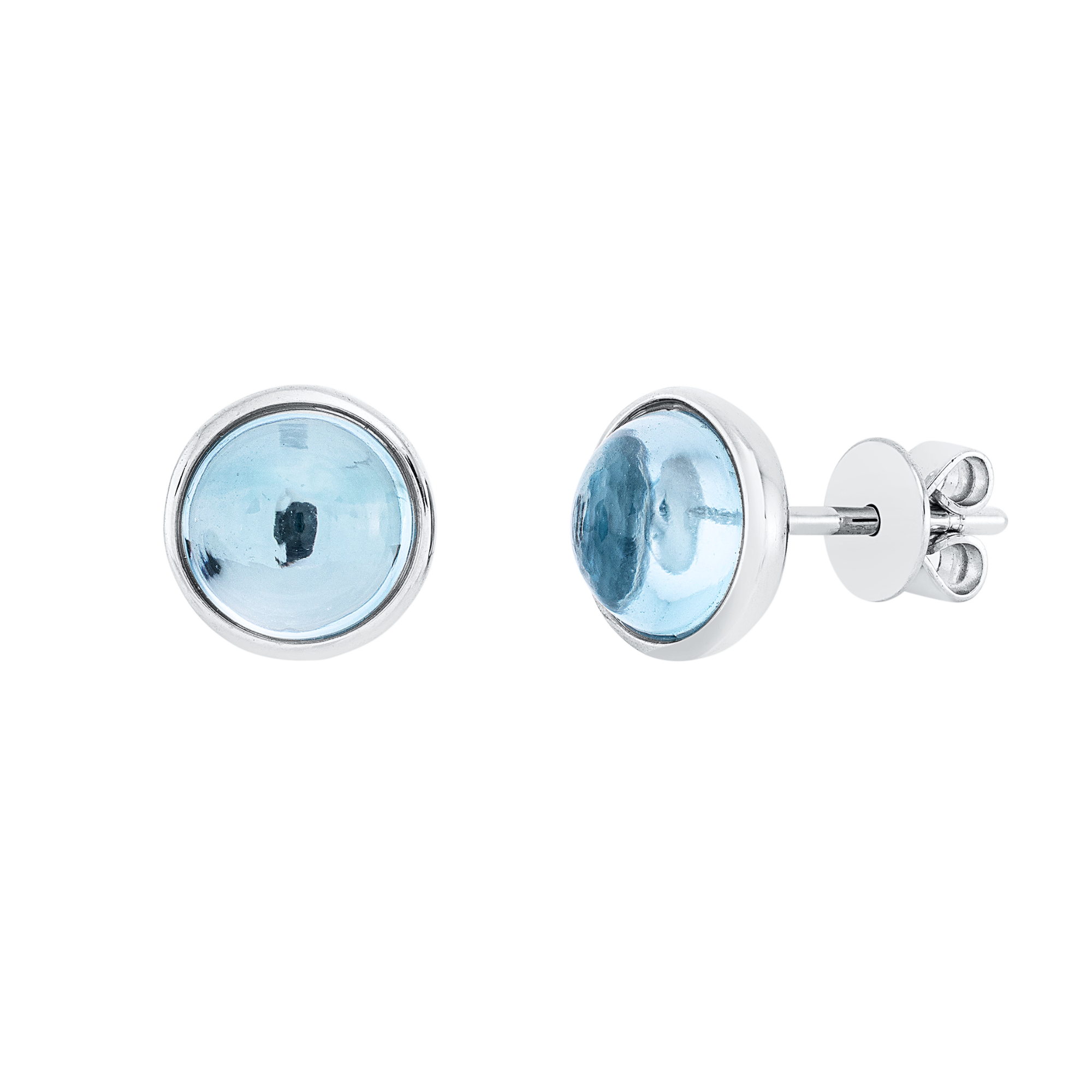 Ohrstecker Zarge 18 kt WG