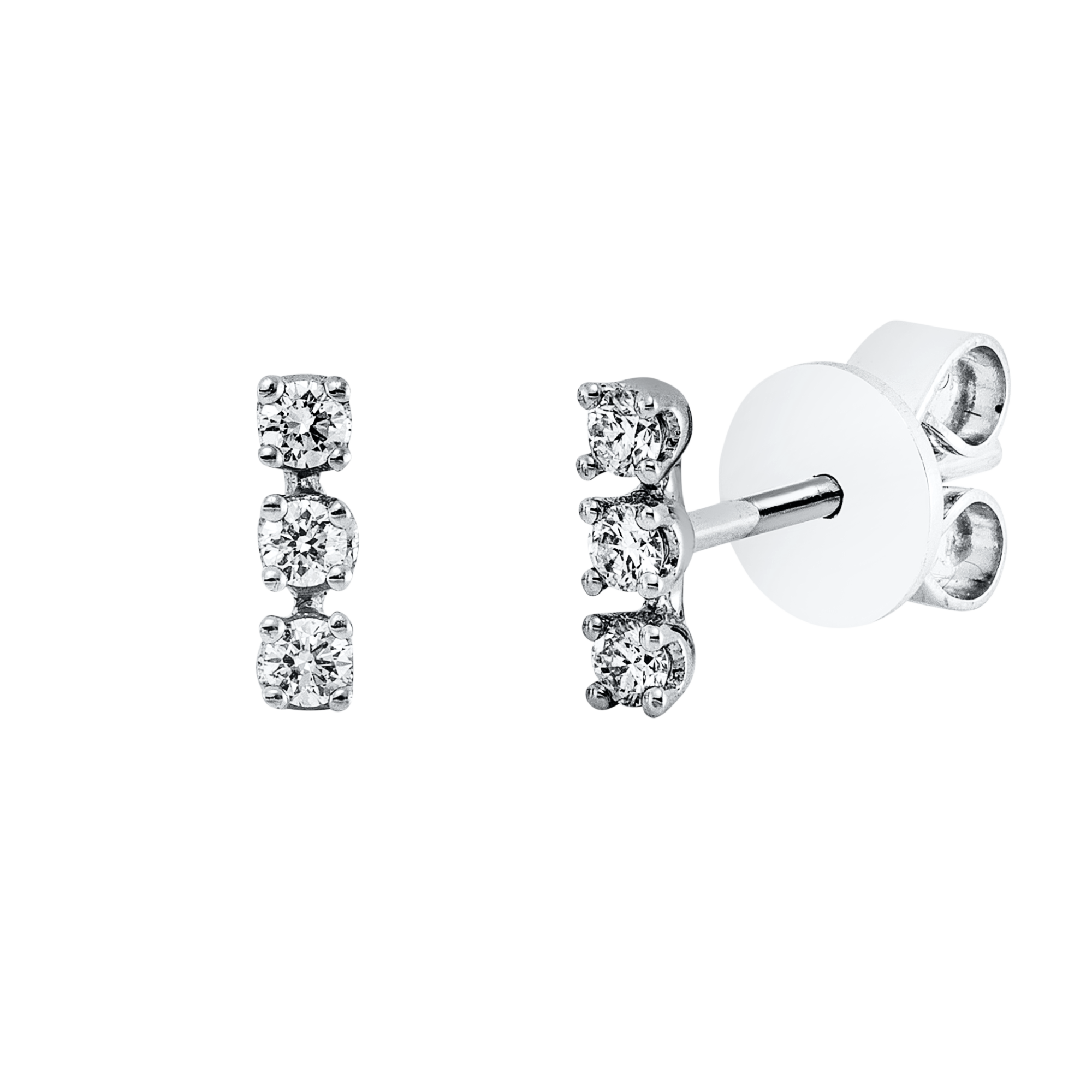 Ohrstecker 18 kt WG